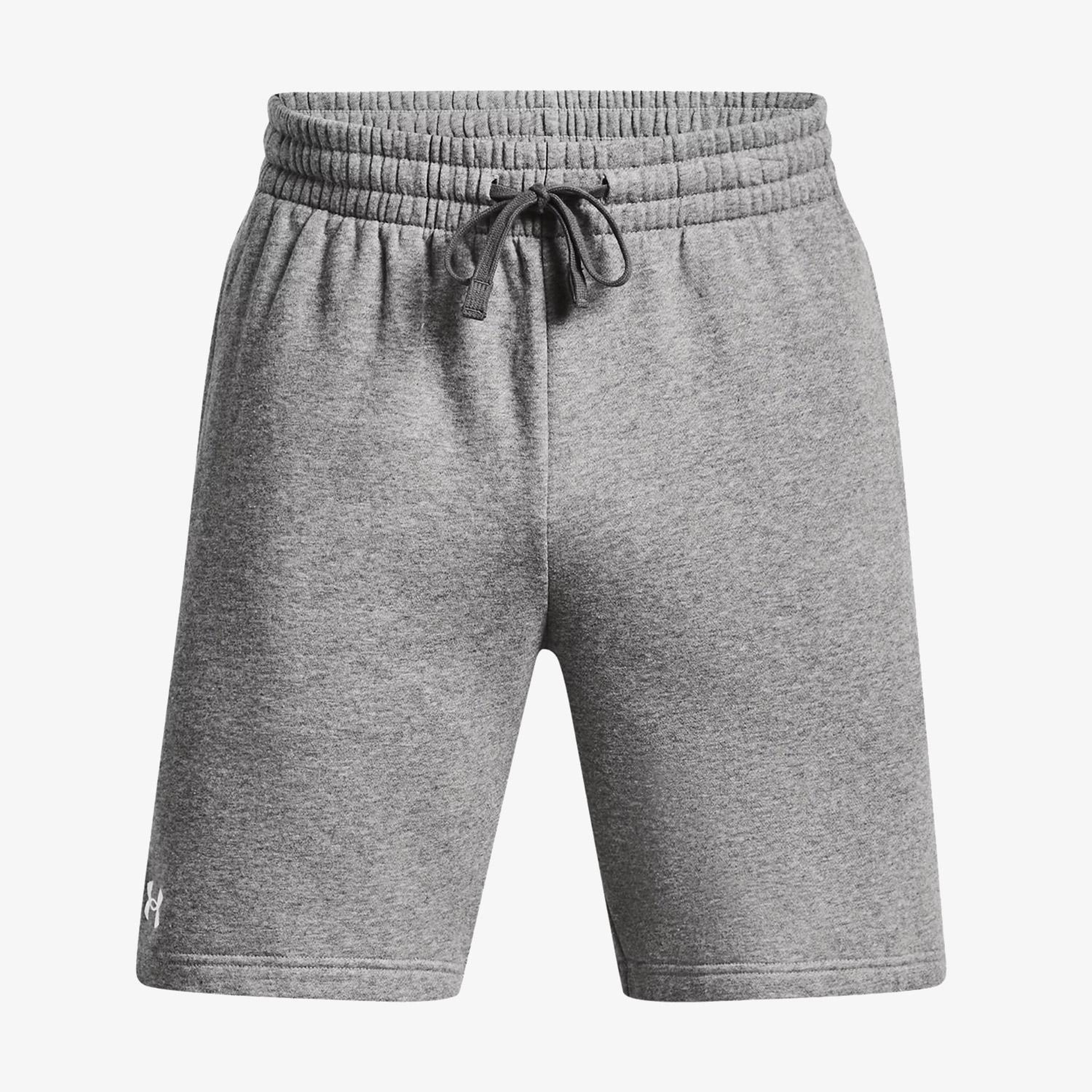 Under Armour Rival Fleece Erkek Gri Antrenman Şortu
