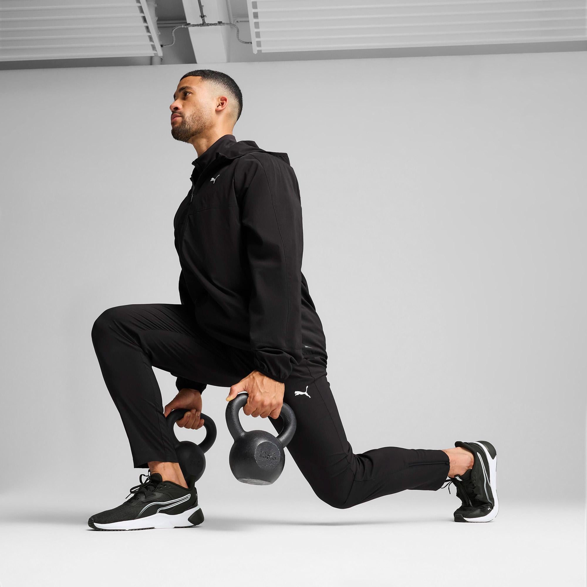 Puma Tad Tech Woven Full Zip Erkek Siyah Eşofman Üstü