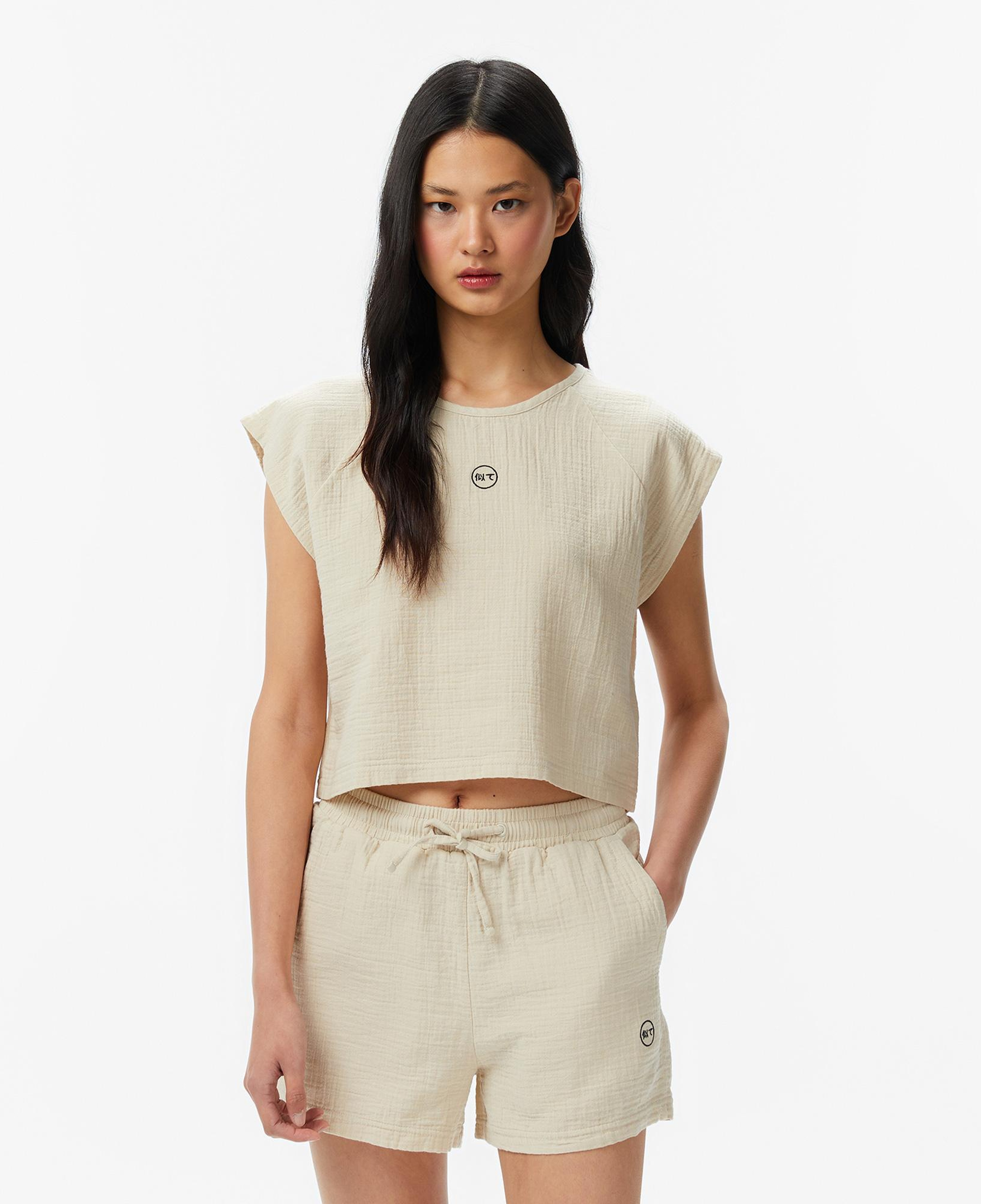 UNITED4 Regular Fit Kadın Krem Atlet