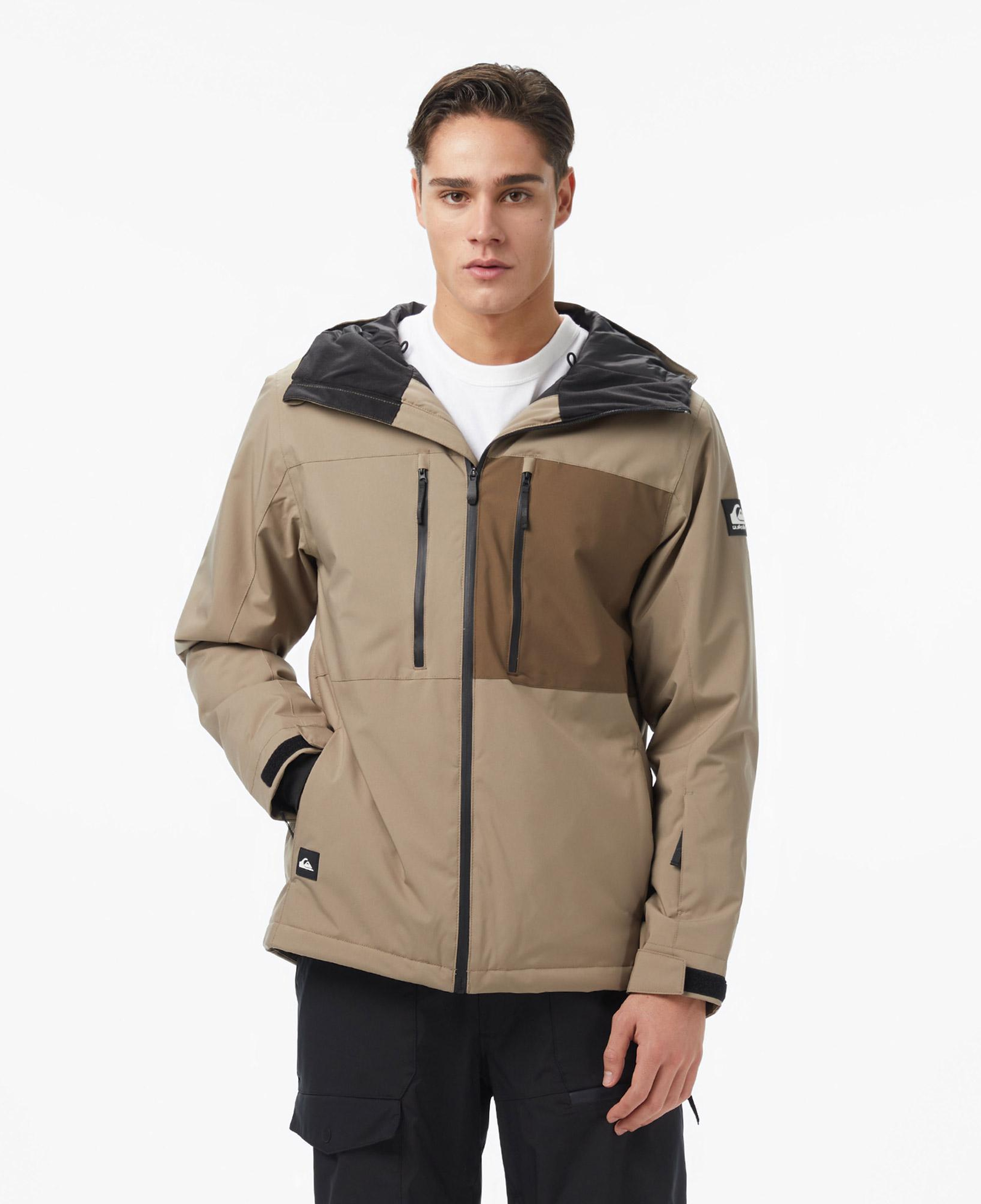 Quiksilver Sycamore Solid 20K Erkek Kahverengi Kayak Montu