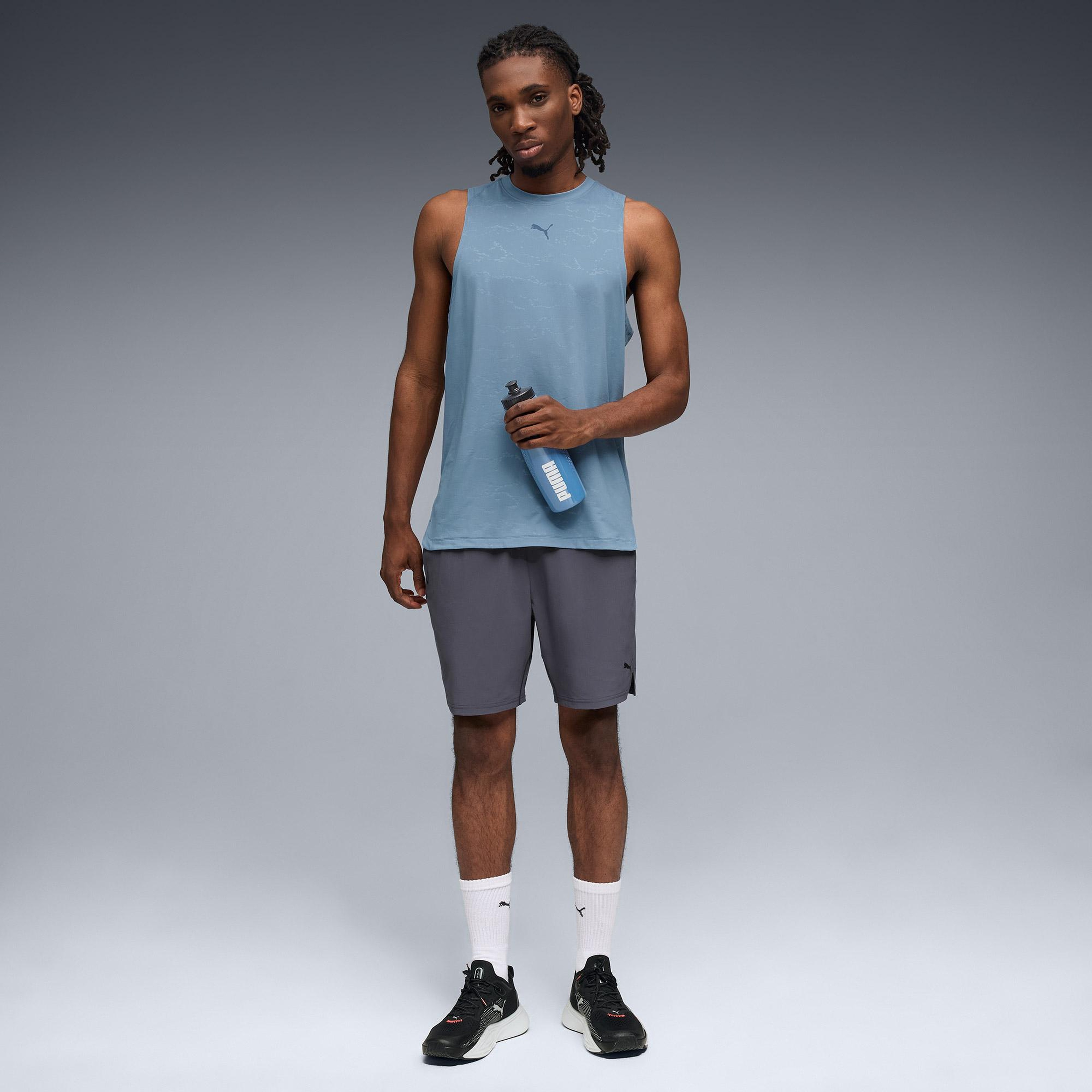 Puma Cloudspun Emboss Tank Erkek Mavi Antrenman Atleti