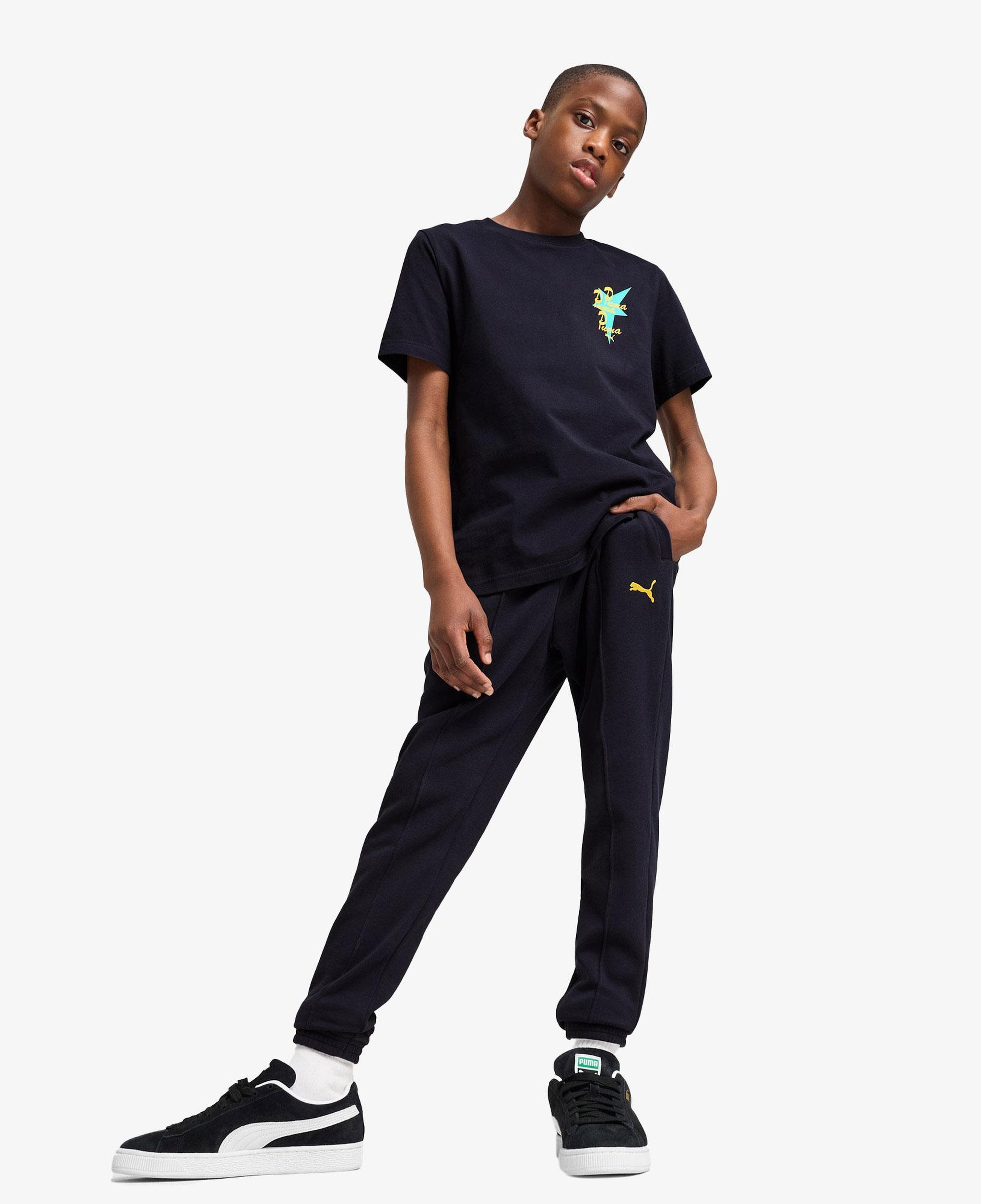 Puma Road To Unity Graphic Çocuk Lacivert T-Shirt