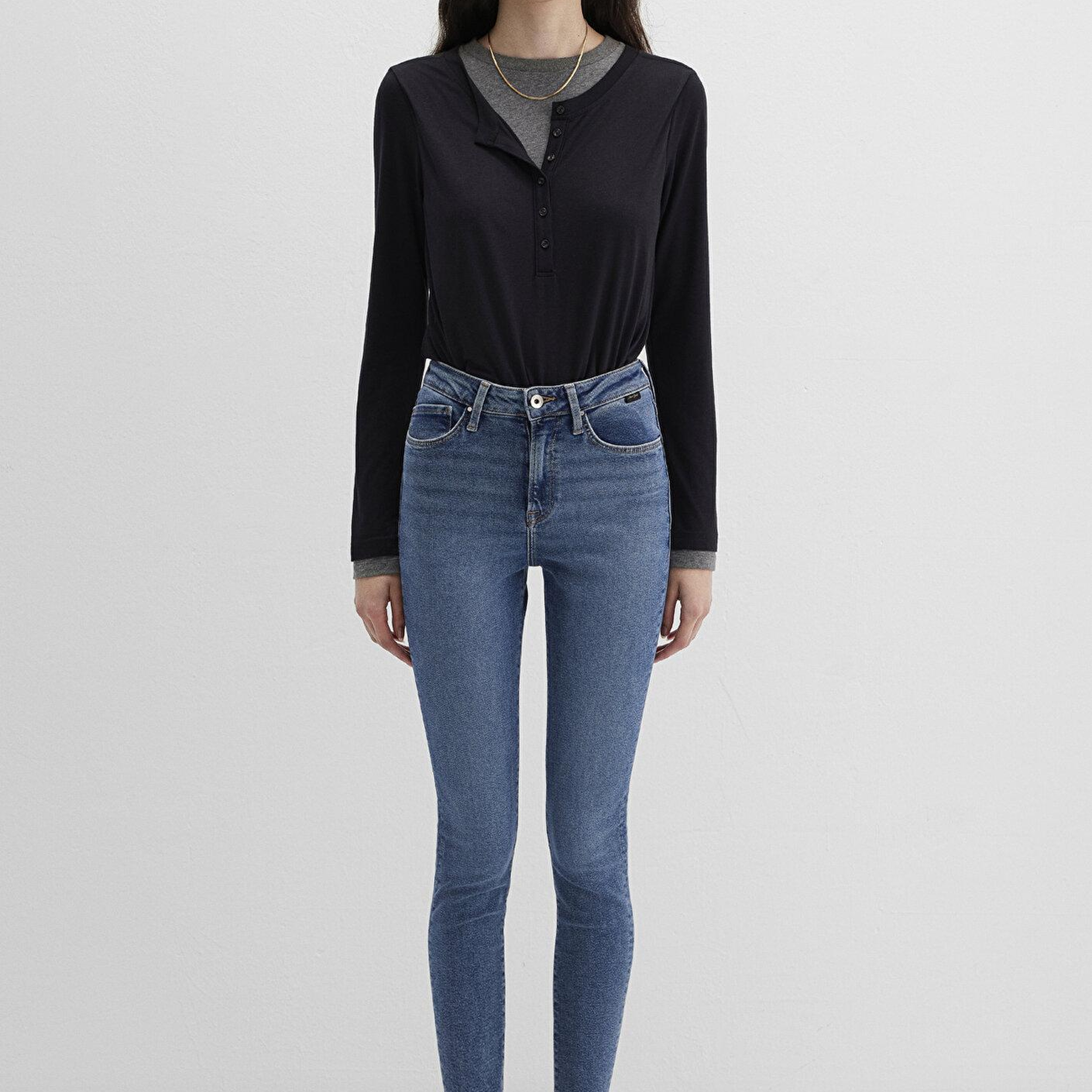 Mavi Serenay Gold Shape Vintage Indigo Mavisi Jean Pantolon 100980-82194