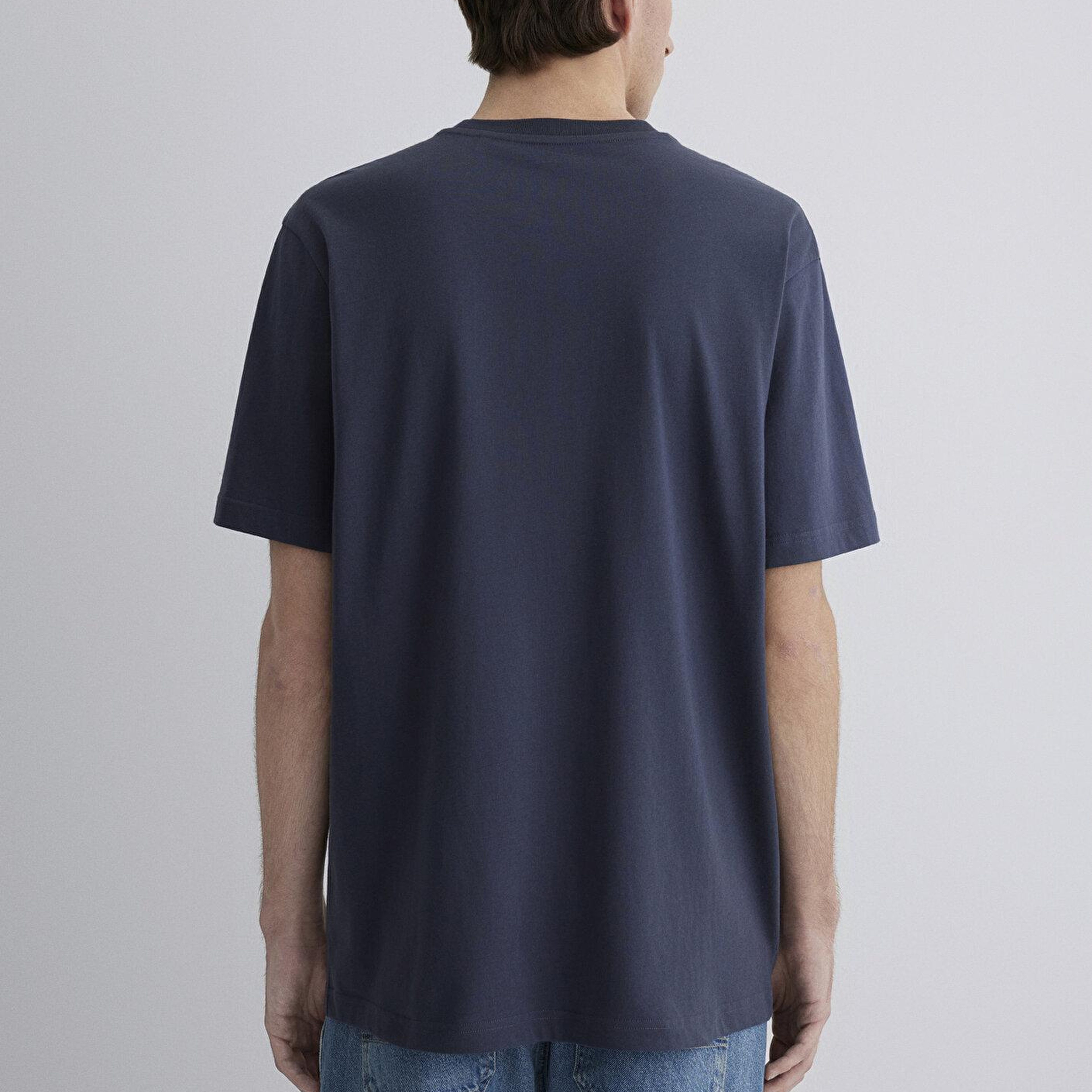 Mavi Peanuts Baskılı Antrasit Tişört Loose Fit / Bol Rahat Kesim 0612660-70726