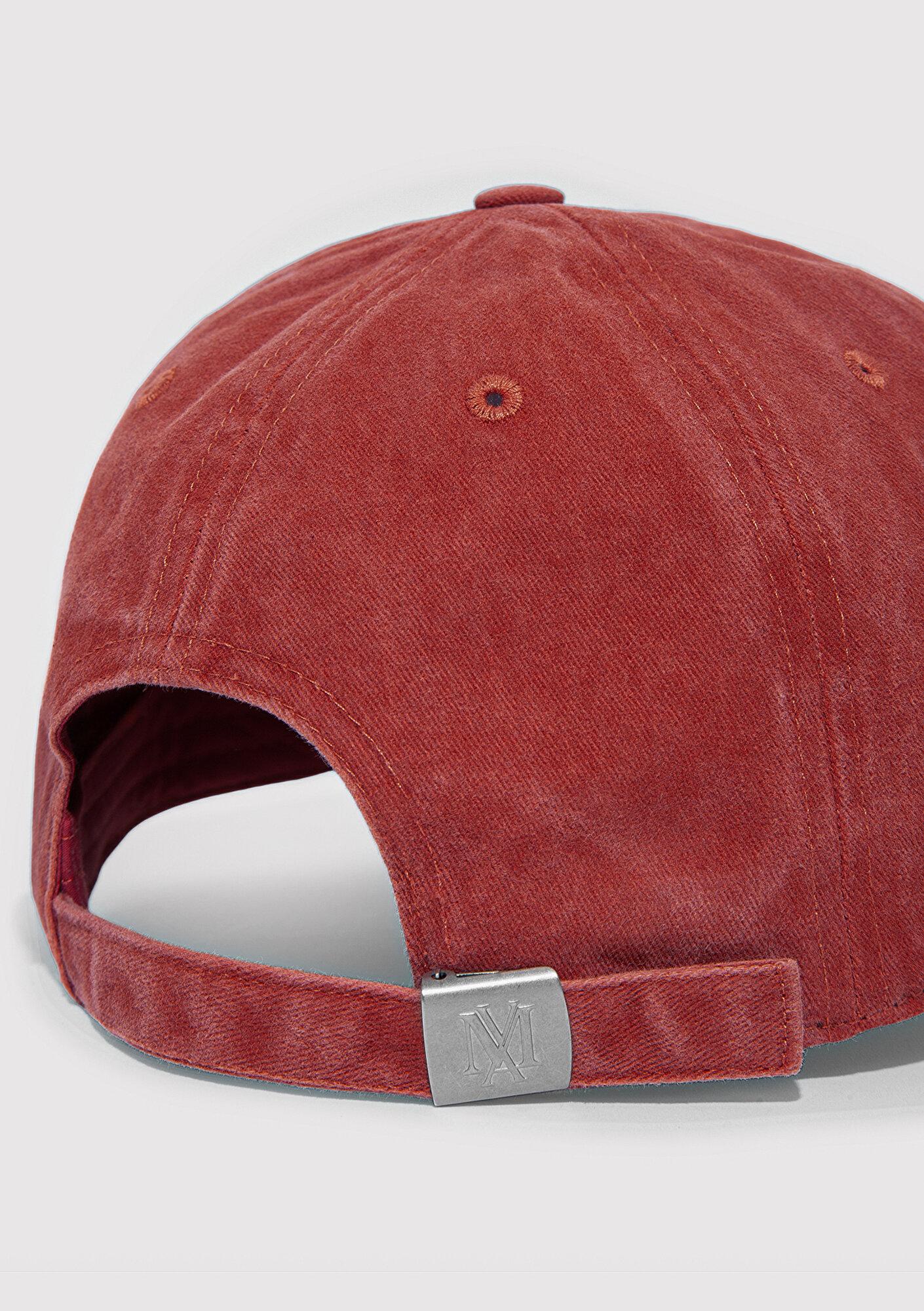 Mavi M Logo Detaylı Turuncu Şapka 0911156-91392