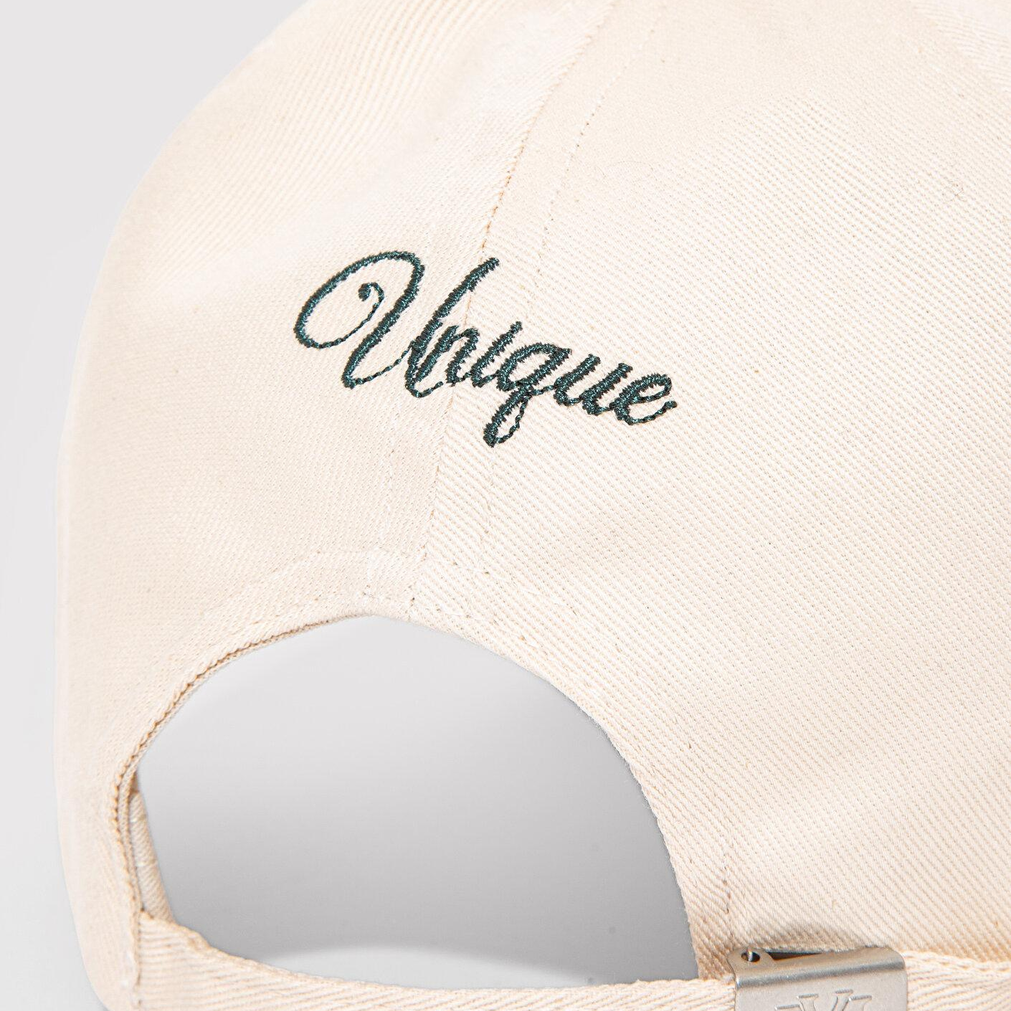 Mavi İşlemeli Bej Şapka 0912170-33267