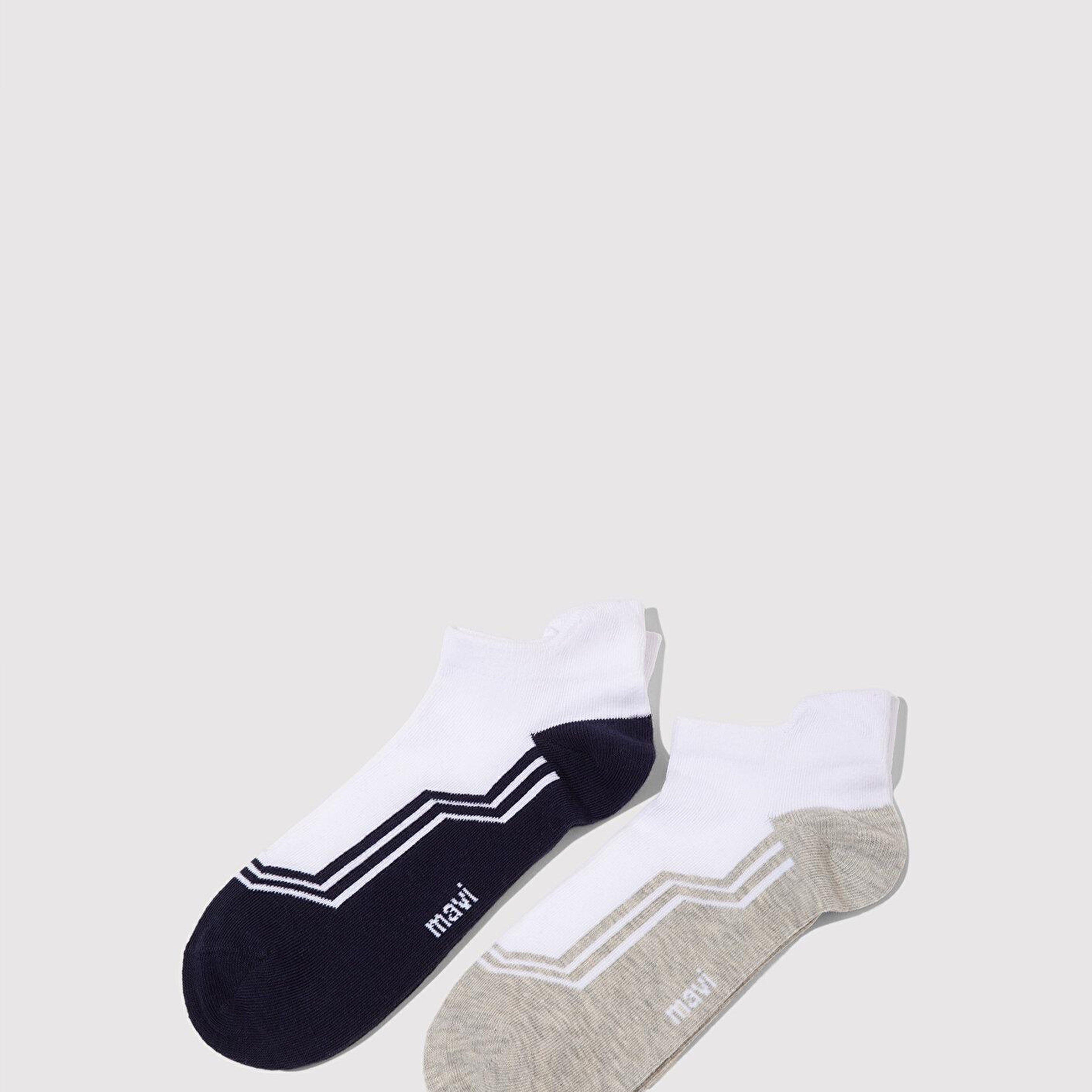 Mavi 2li Beyaz Patik Çorap 0912217-620