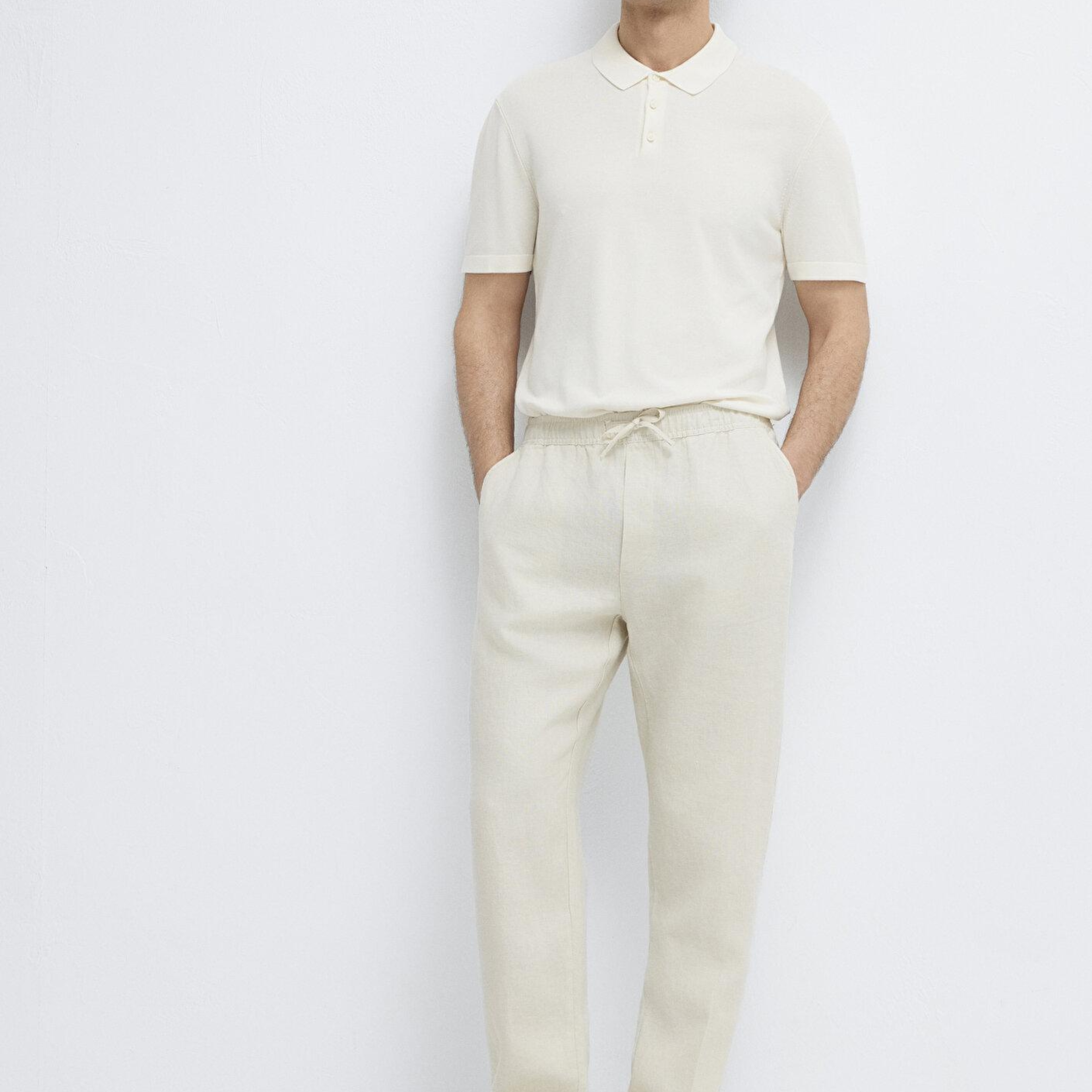 Mavi Bej Keten Pantolon 0010577-70134