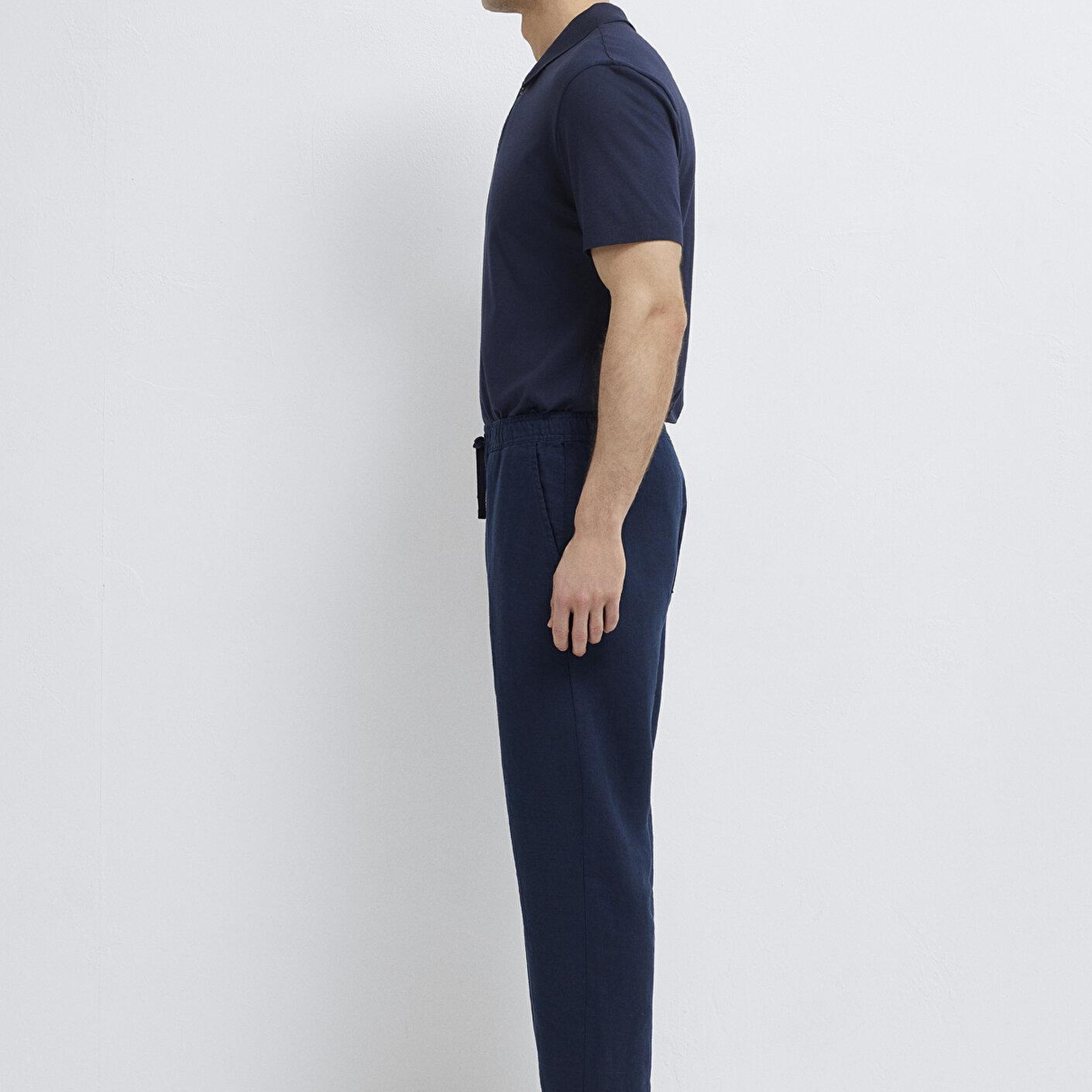 Mavi Lacivert Keten Pantolon 0010577-80872