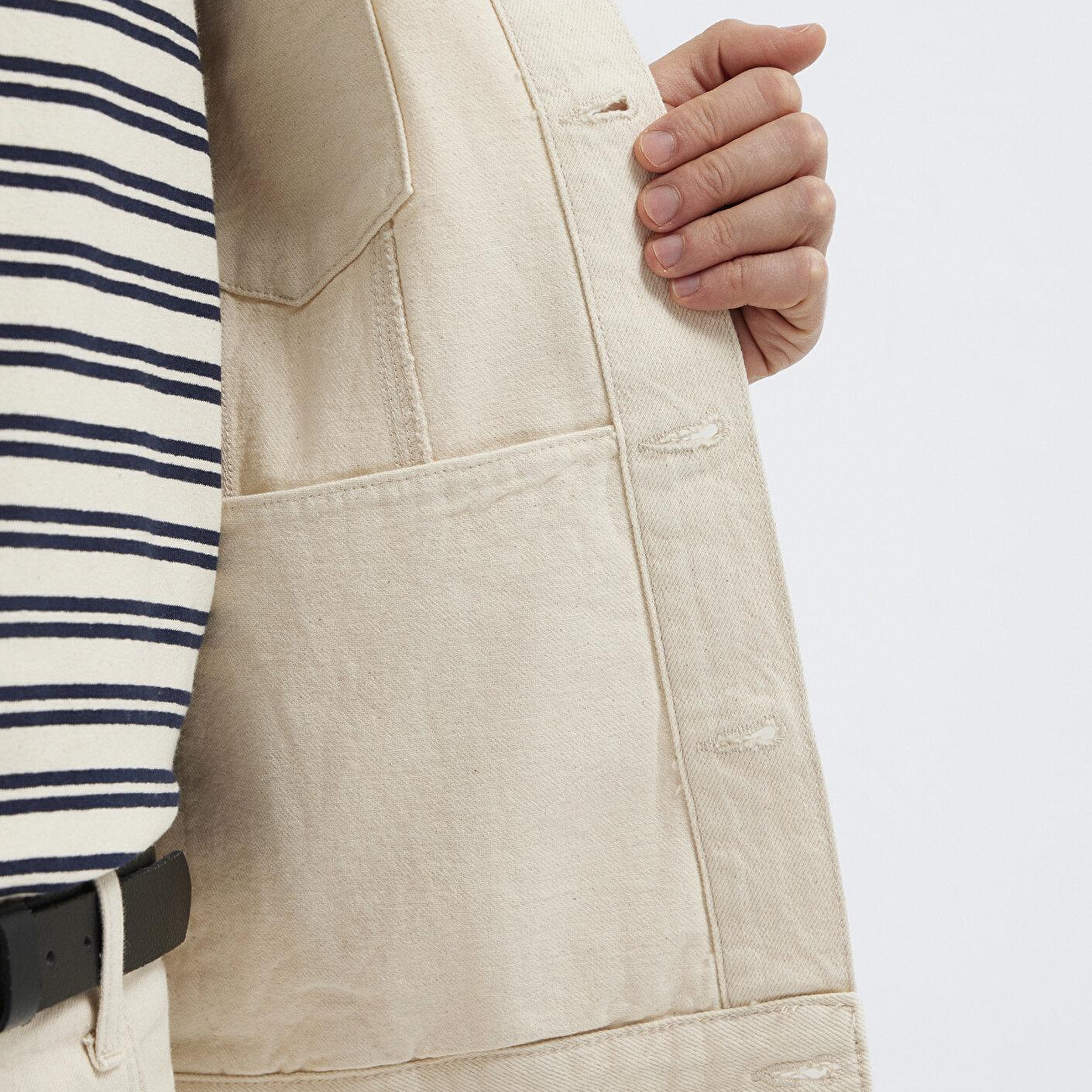 Mavi Ray Classic Ekru Jean Ceket 0110273-A1707