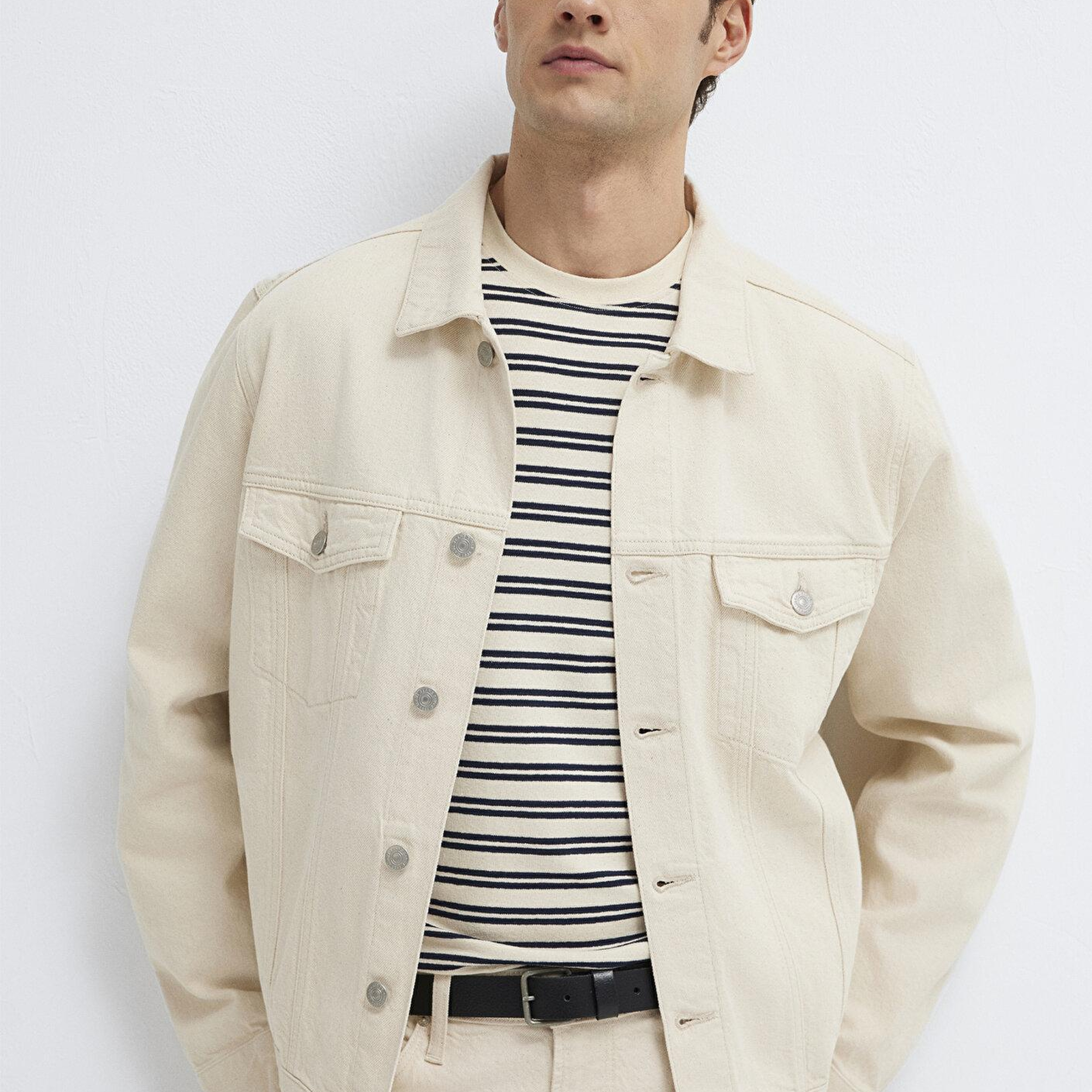 Mavi Ray Classic Ekru Jean Ceket 0110273-A1707