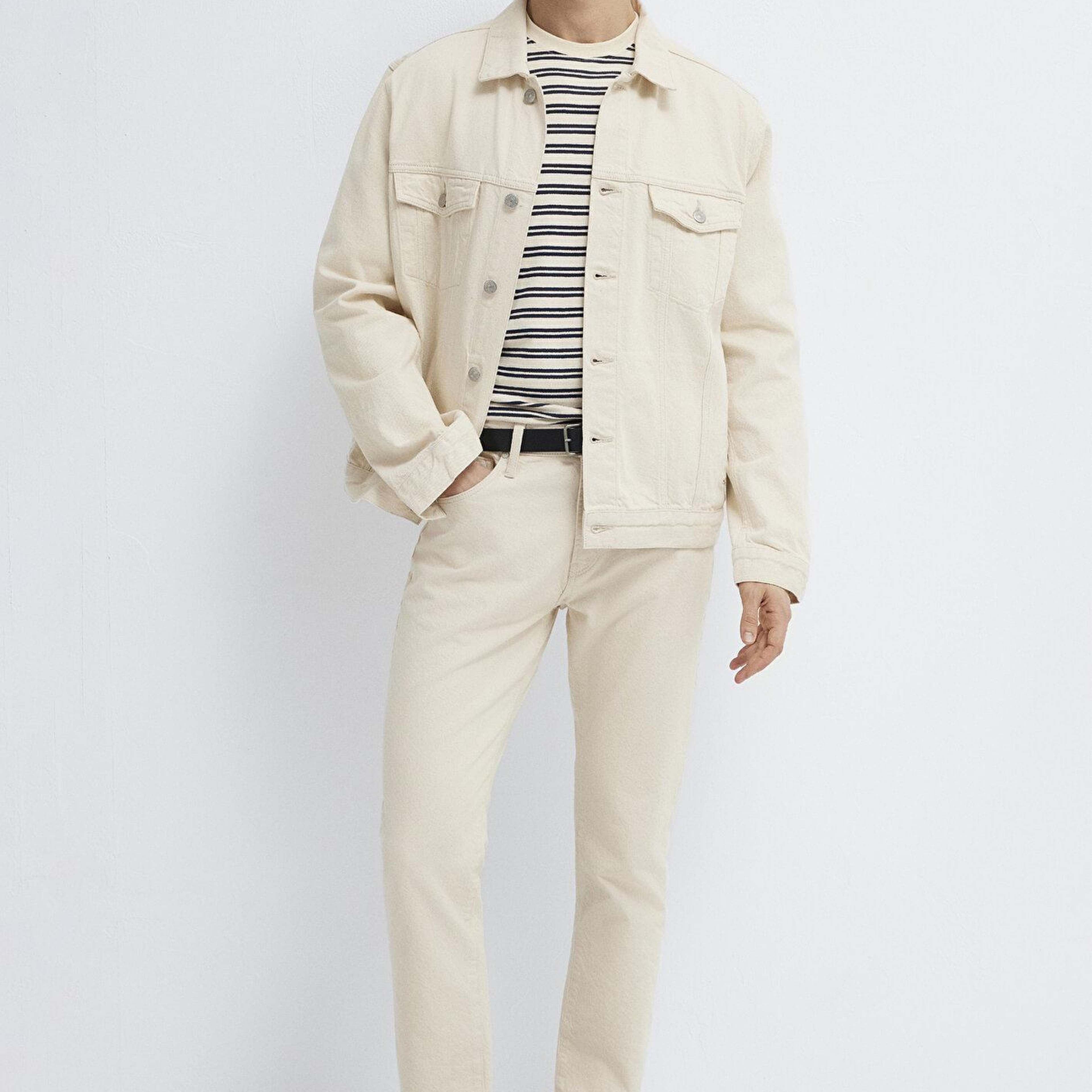 Mavi Ray Classic Ekru Jean Ceket 0110273-A1707