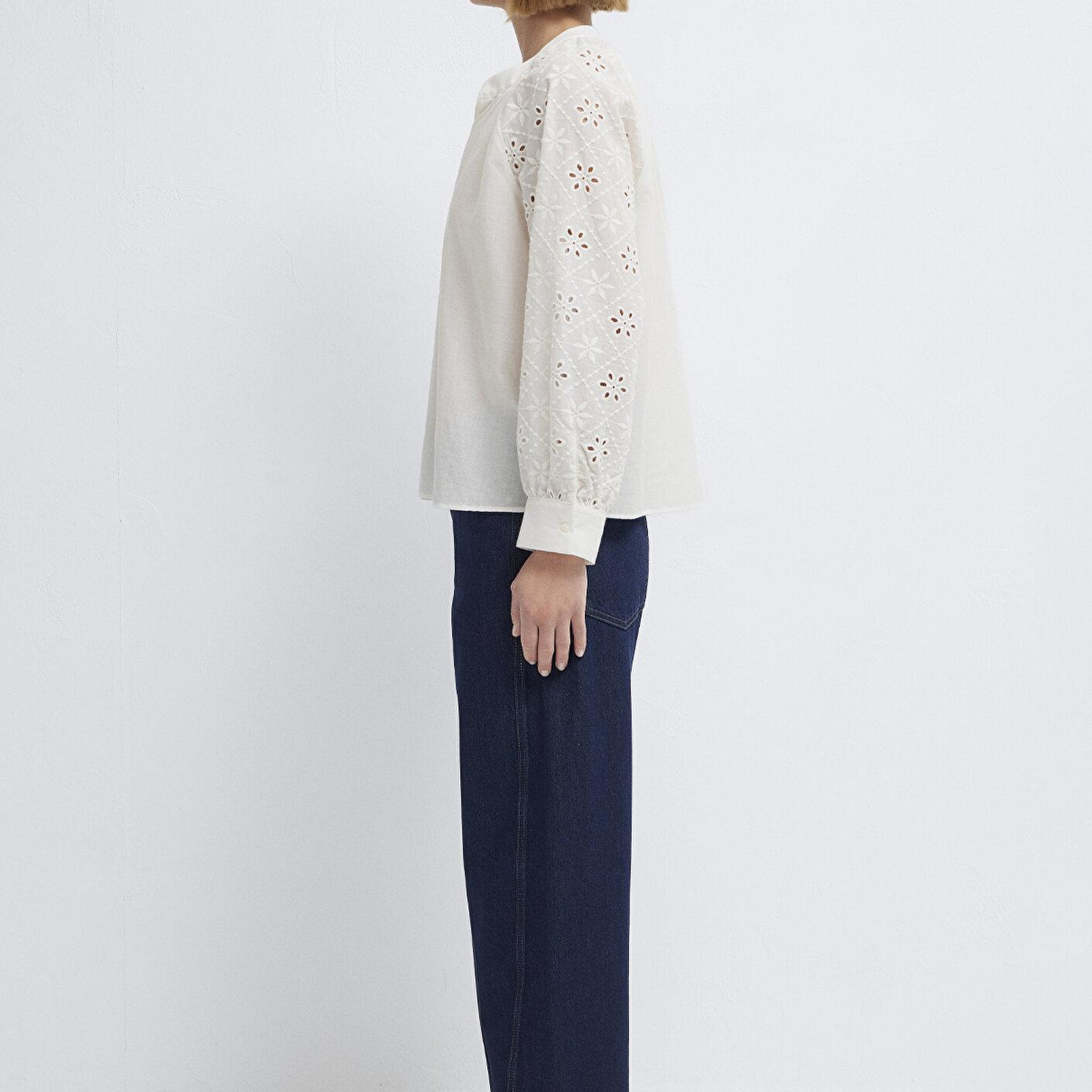 Mavi Beyaz Gömlek Loose Fit / Bol Rahat Kesim 1211346-620