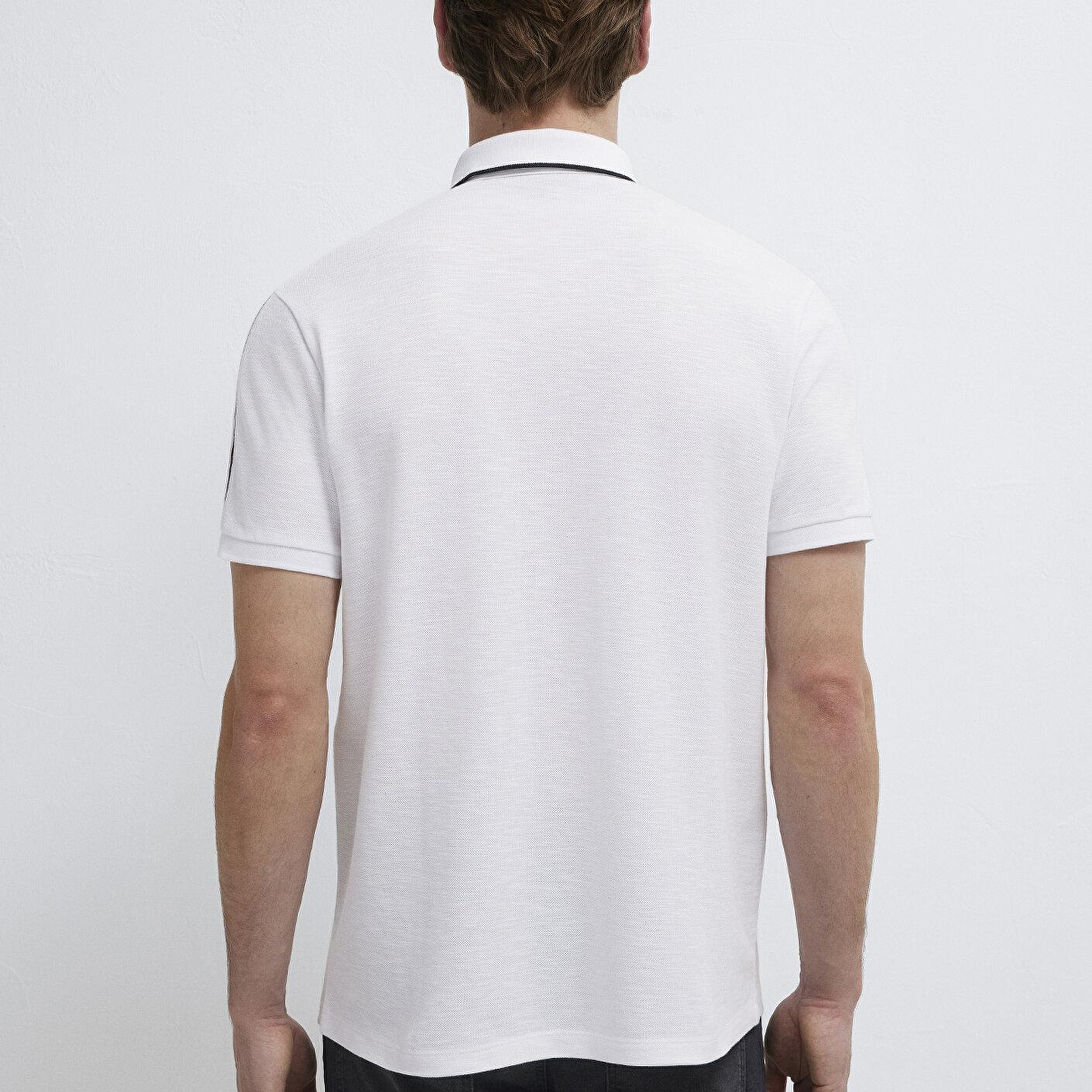 Mavi Mavi Black Beyaz Polo Tişört Regular Fit / Normal Kesim 0611838-620