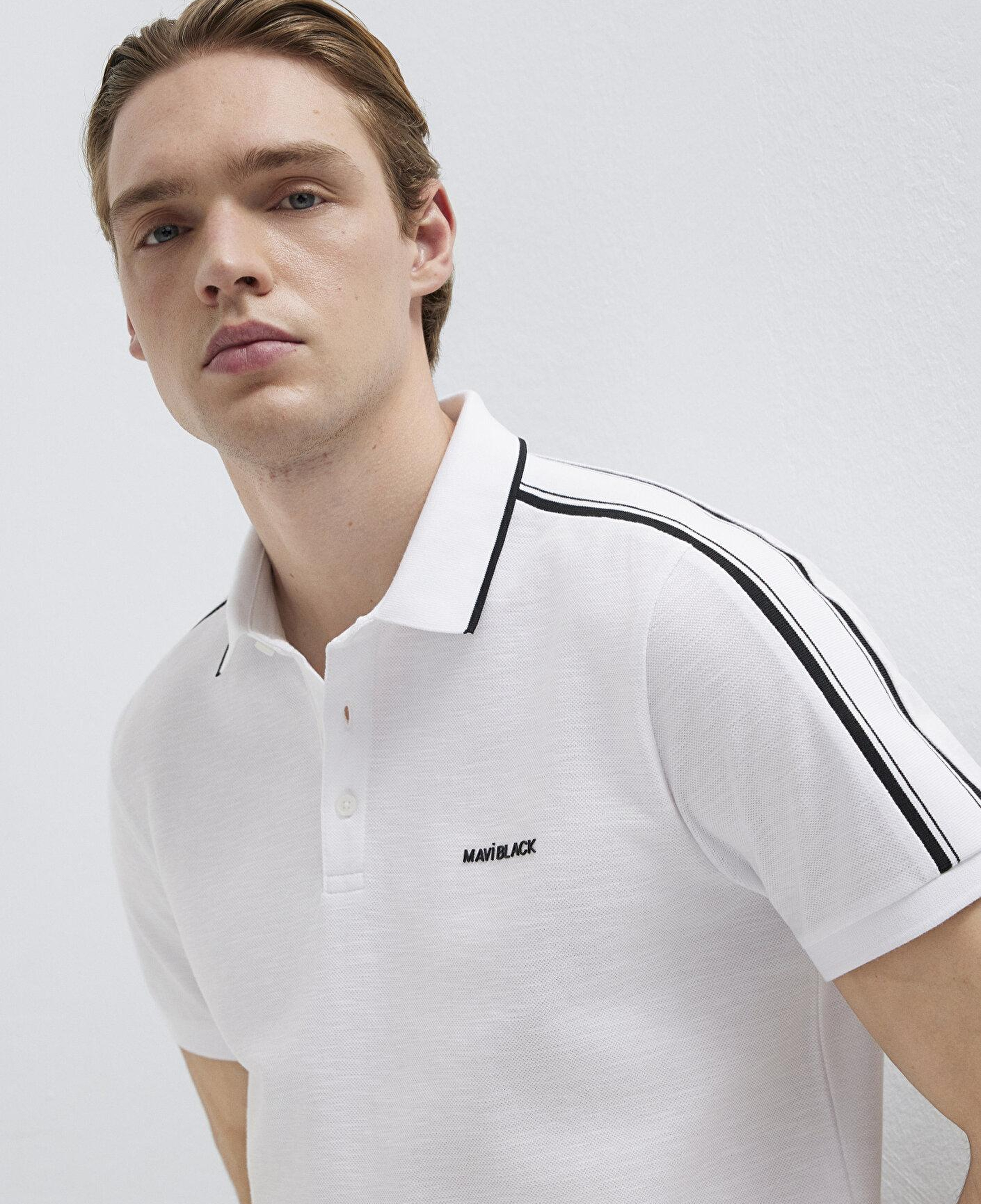 Mavi Mavi Black Beyaz Polo Tişört Regular Fit / Normal Kesim 0611838-620