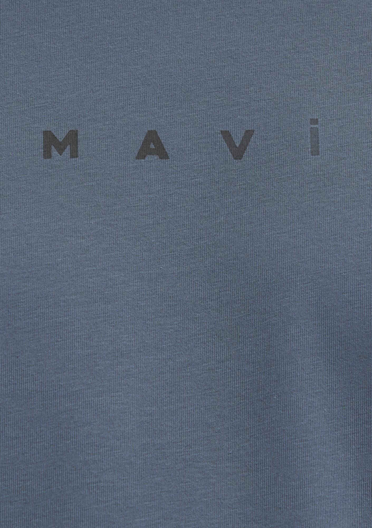 Mavi Mavi Logo Baskılı Lacivert Tişört Regular Fit / Normal Kesim 0613305-80776