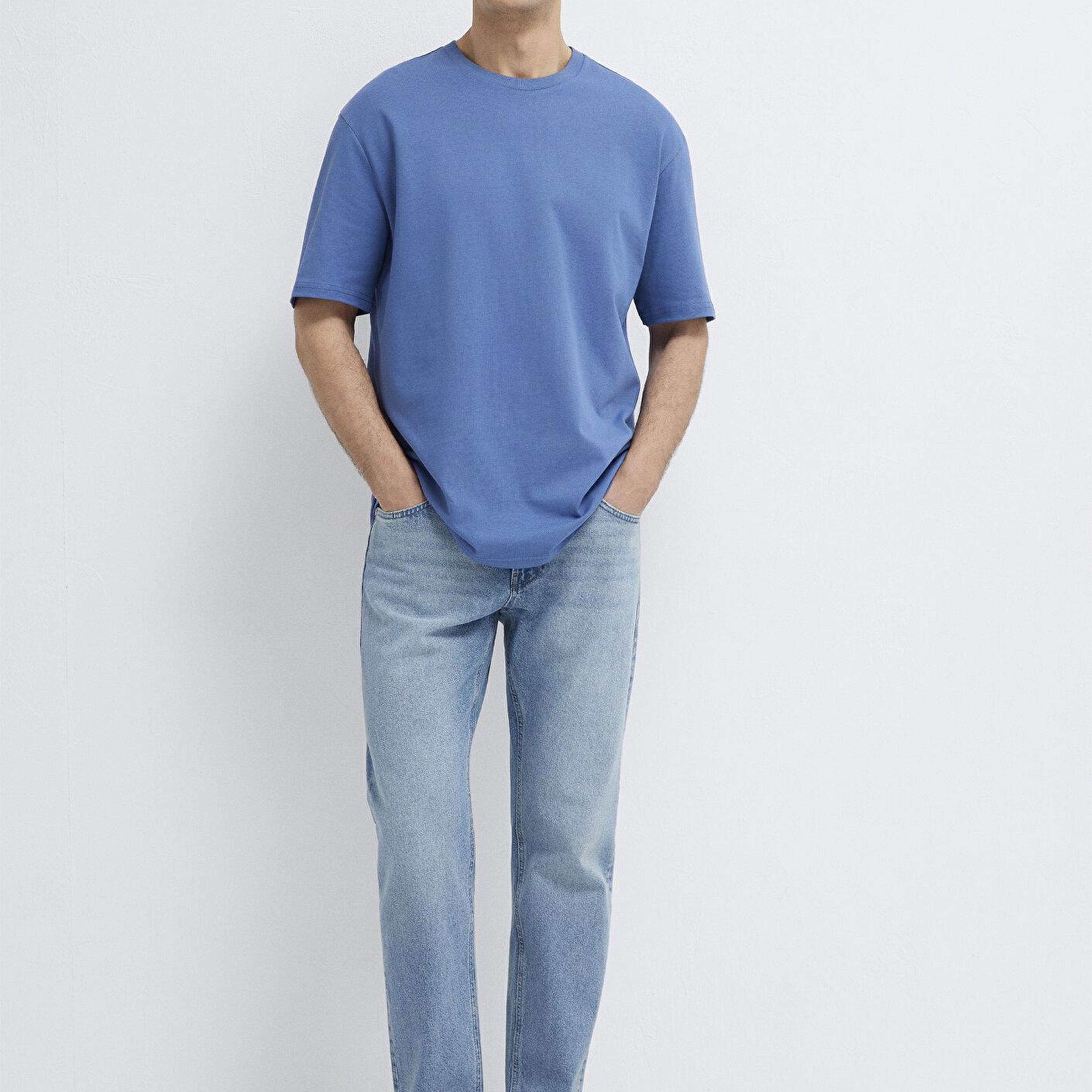 Mavi Mavi Basic Tişört Loose Fit / Bol Rahat Kesim 0611924-70738