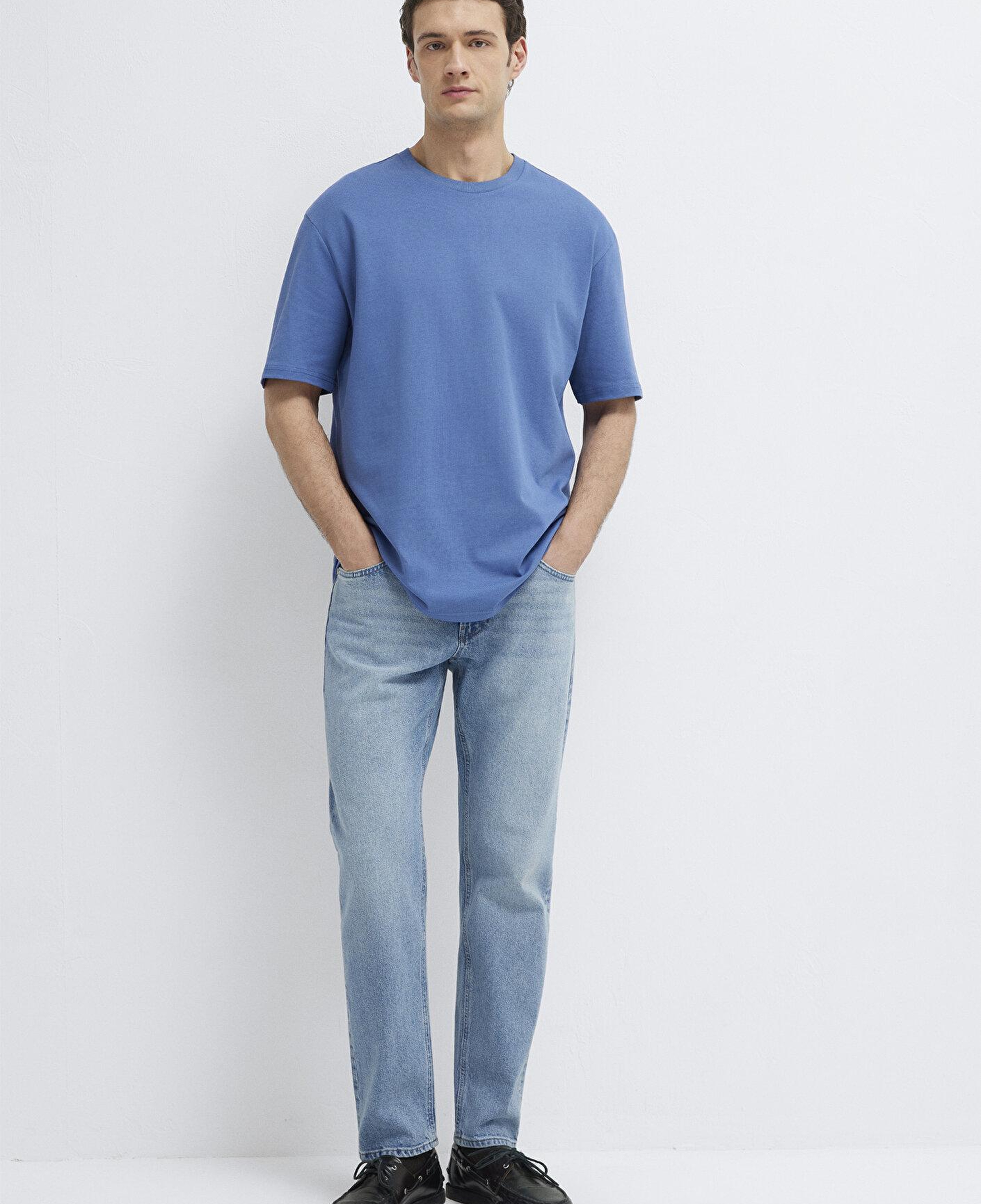 Mavi Mavi Basic Tişört Loose Fit / Bol Rahat Kesim 0611924-70738