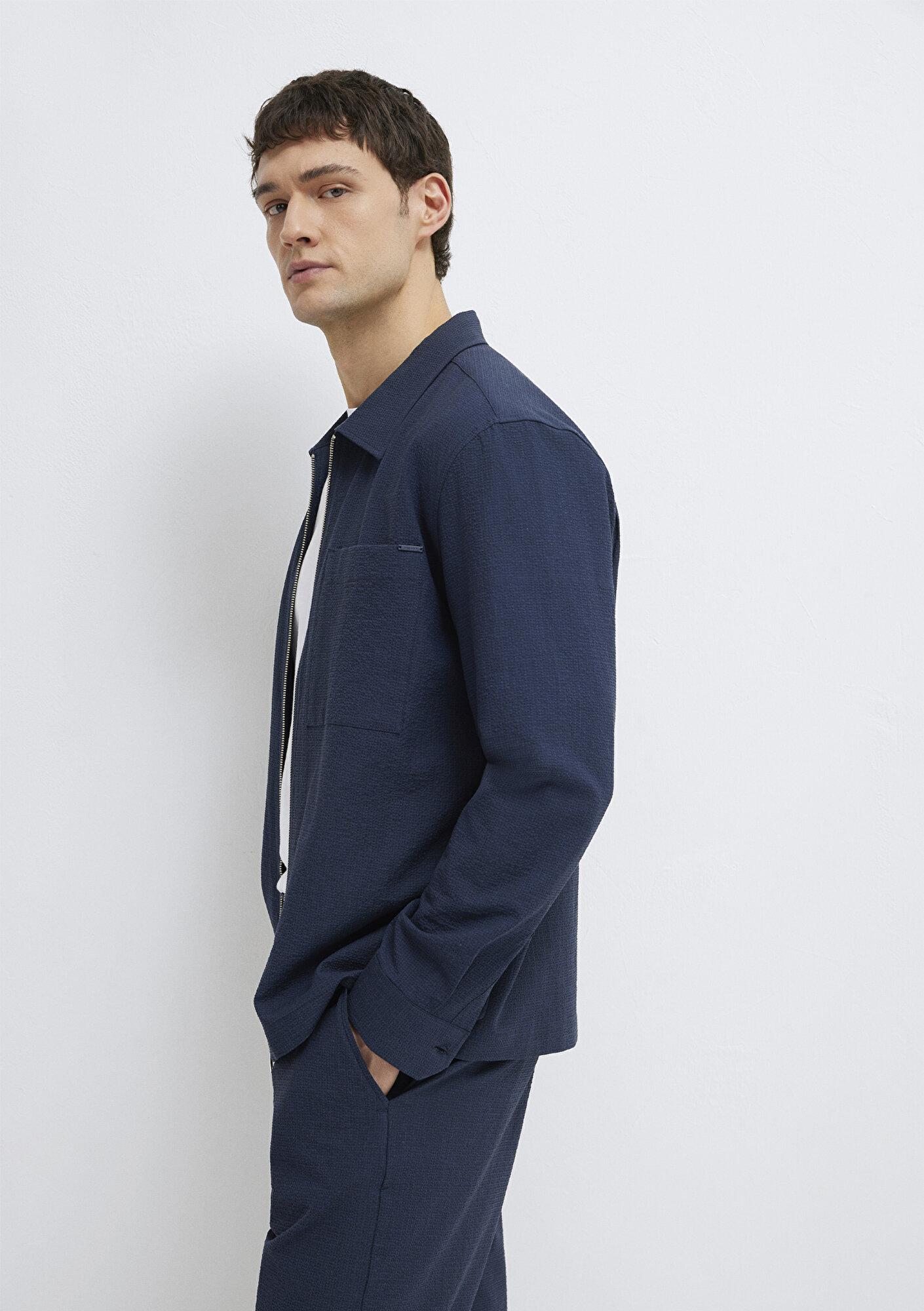 Mavi Lacivert Gömlek Regular Fit / Normal Kesim 0212009-82318