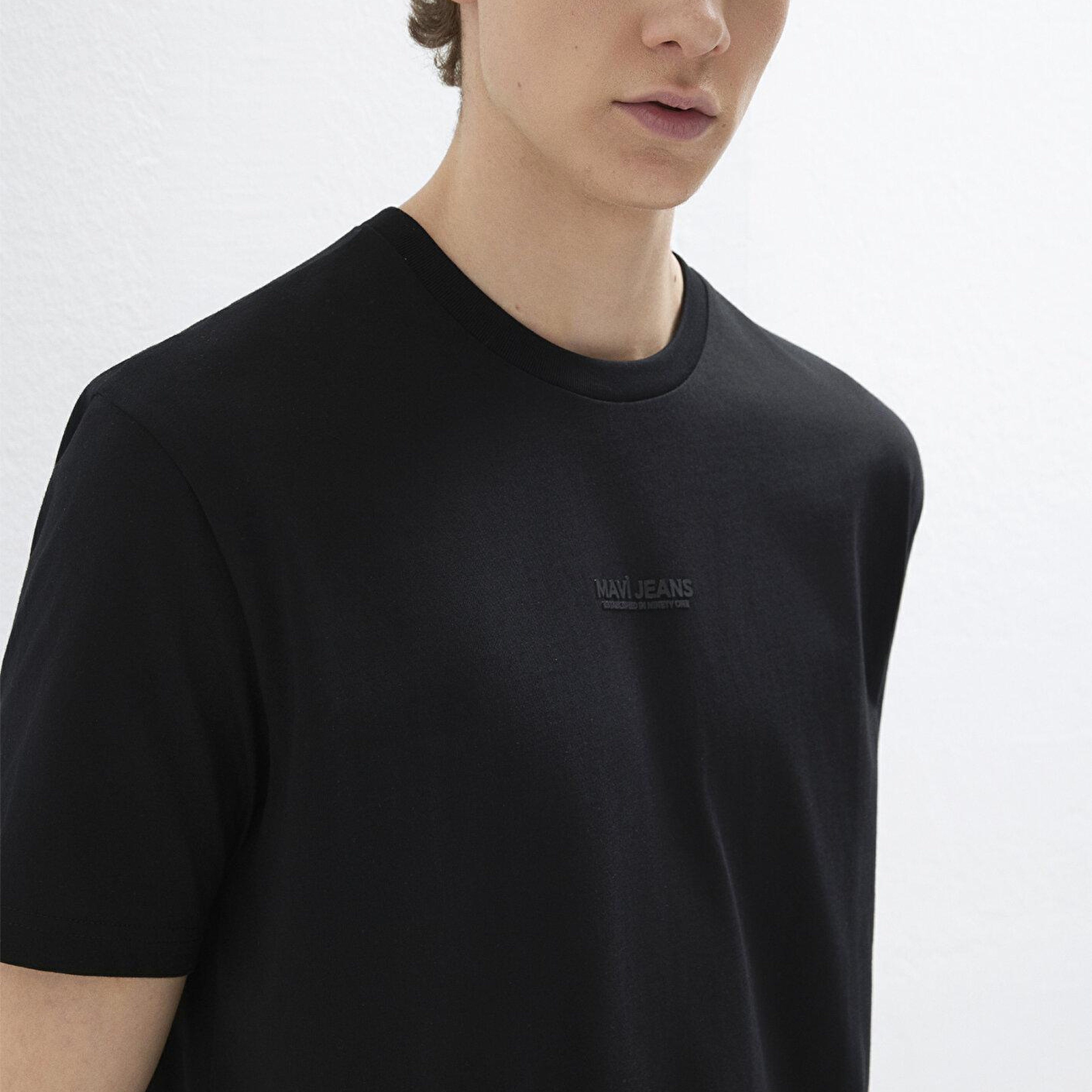 Mavi Mavi Jeans Baskılı Siyah Tişört Loose Fit / Bol Rahat Kesim 0613348-900