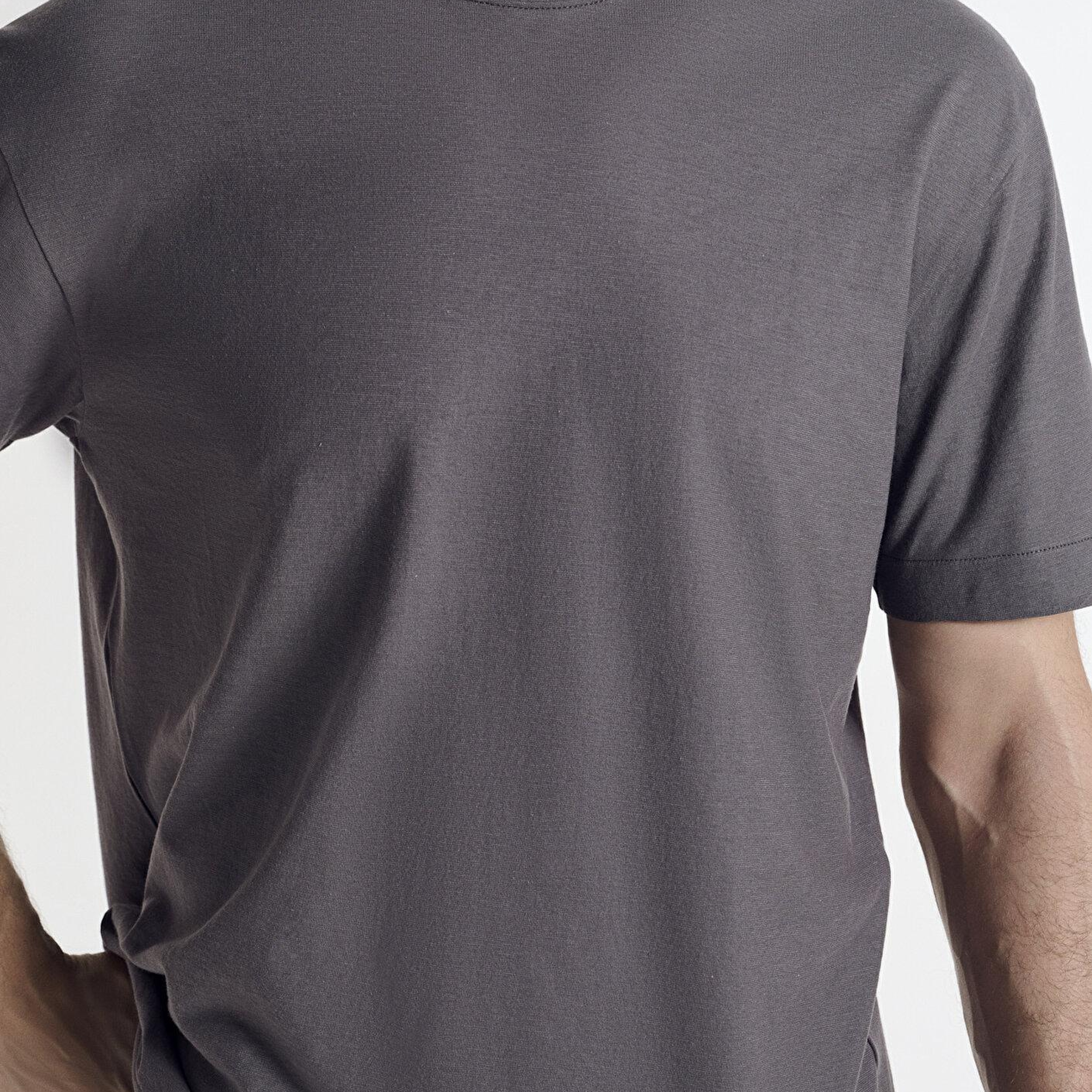 Mavi Antrasit Basic Tişört Loose Fit / Bol Rahat Kesim 0613338-90721