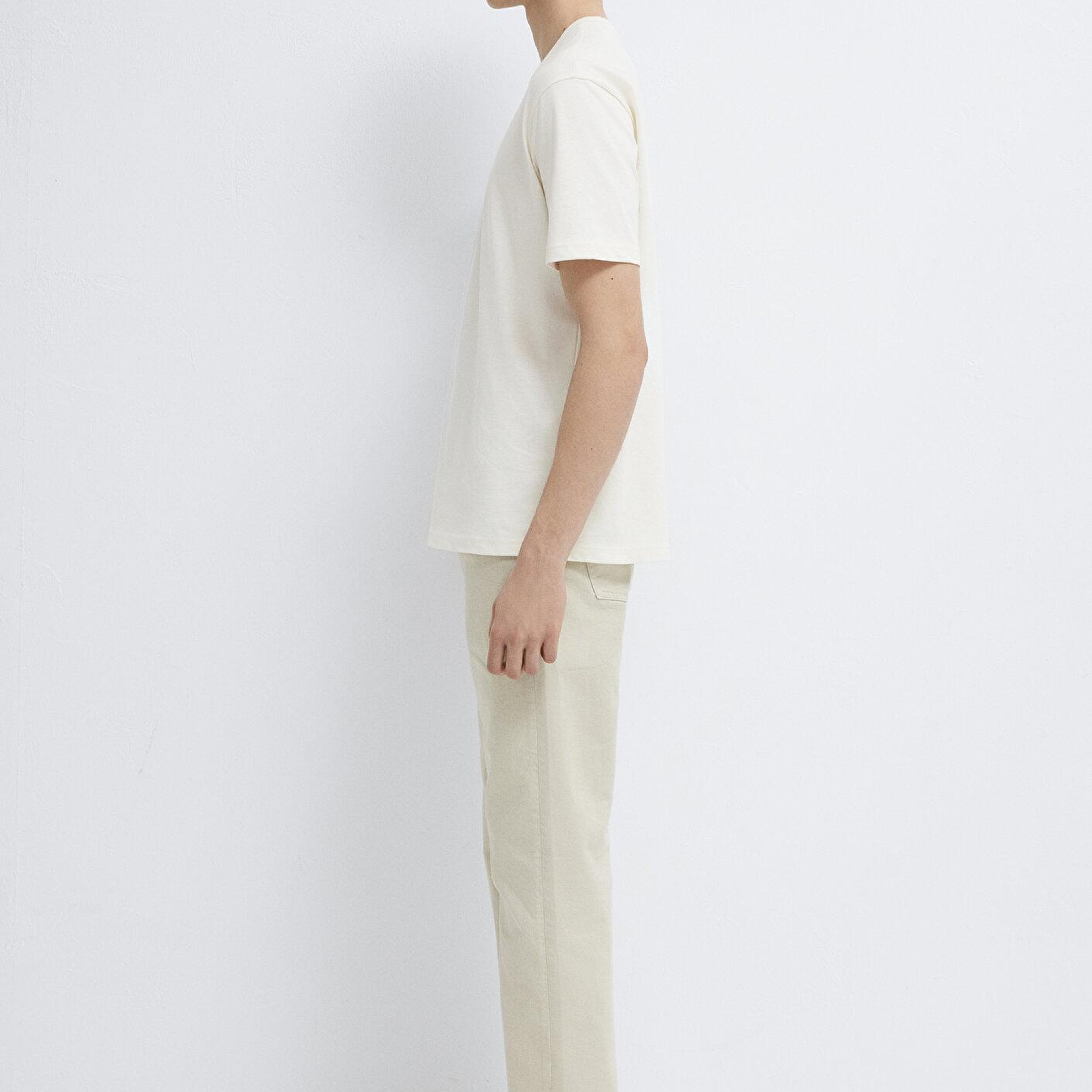 Mavi Mavi Jeans Baskılı Ekru Tişört Loose Fit / Bol Rahat Kesim 0613348-80194