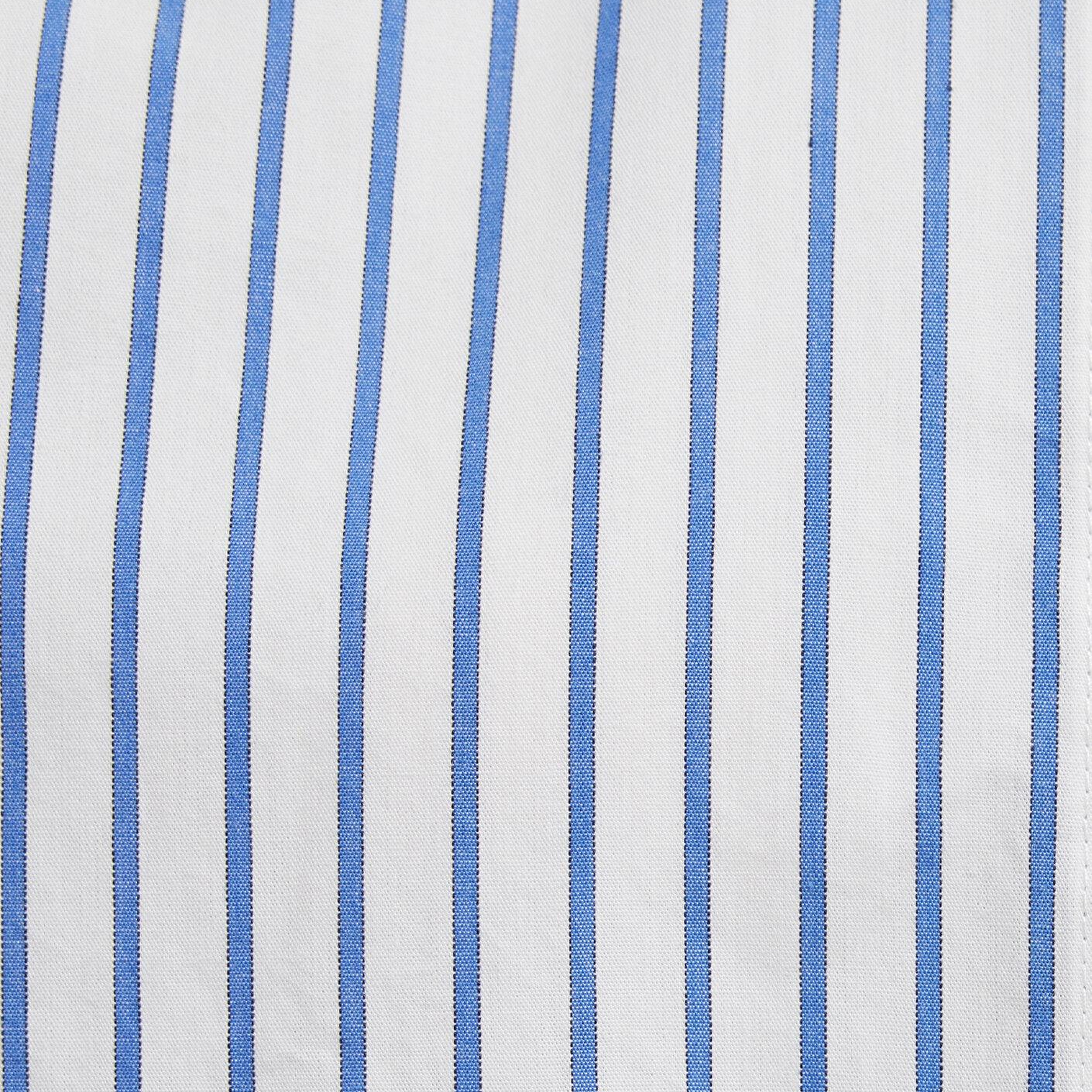 Mavi Çizgili Gömlek Loose Fit / Bol Rahat Kesim 1211454-84005