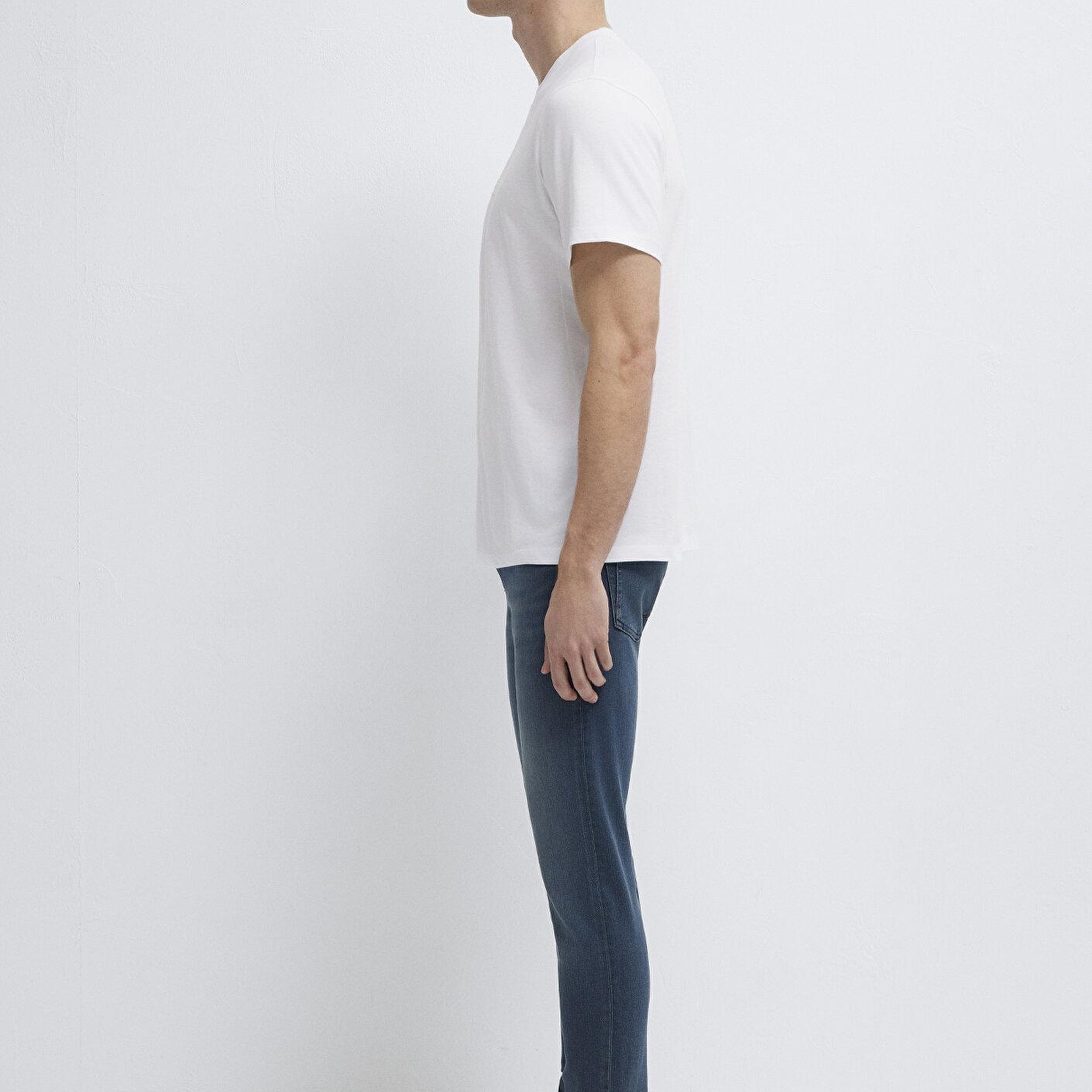 Mavi Mavi Black Baskılı Beyaz Tişört Regular Fit / Normal Kesim 0613270-620