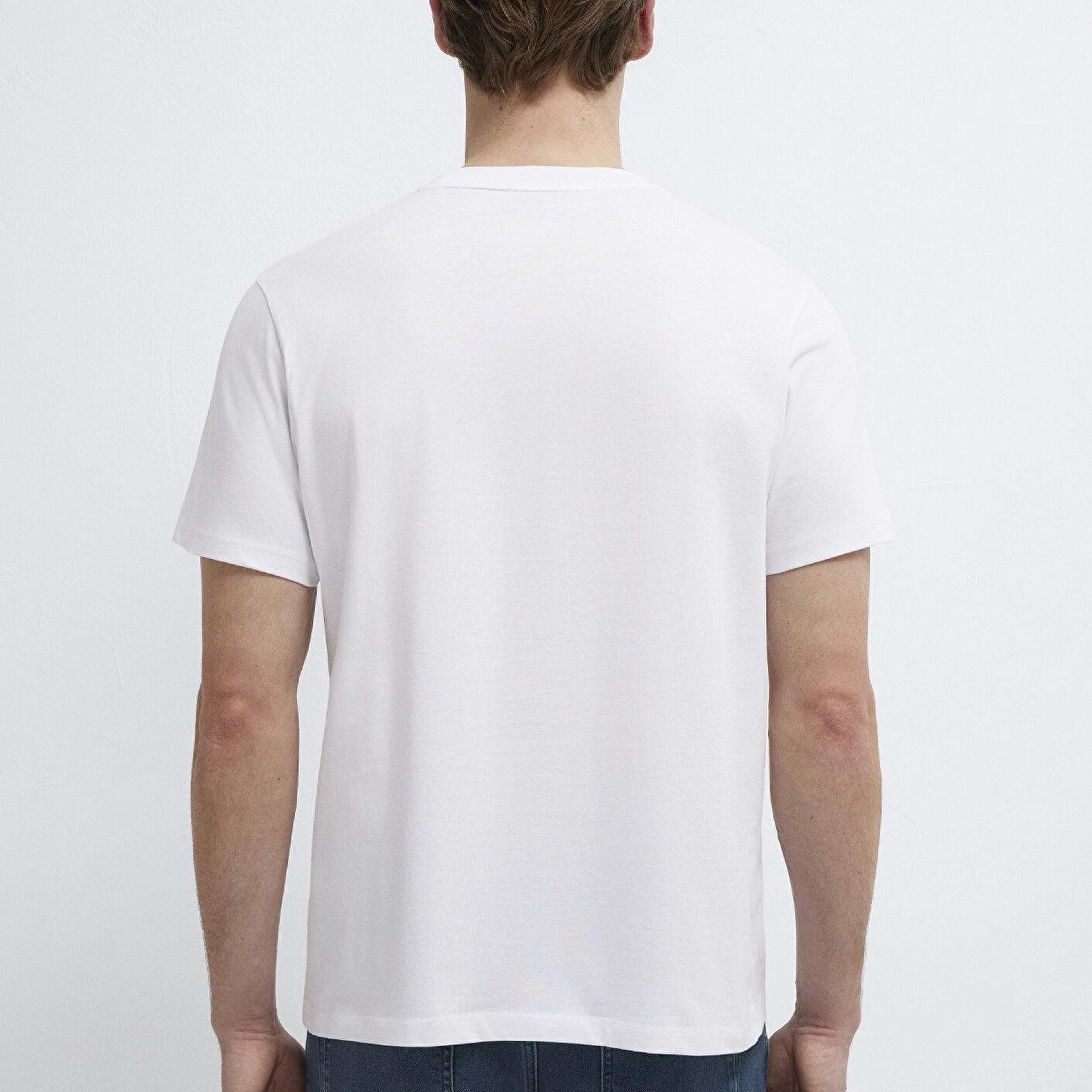 Mavi Mavi Black Baskılı Beyaz Tişört Regular Fit / Normal Kesim 0613270-620