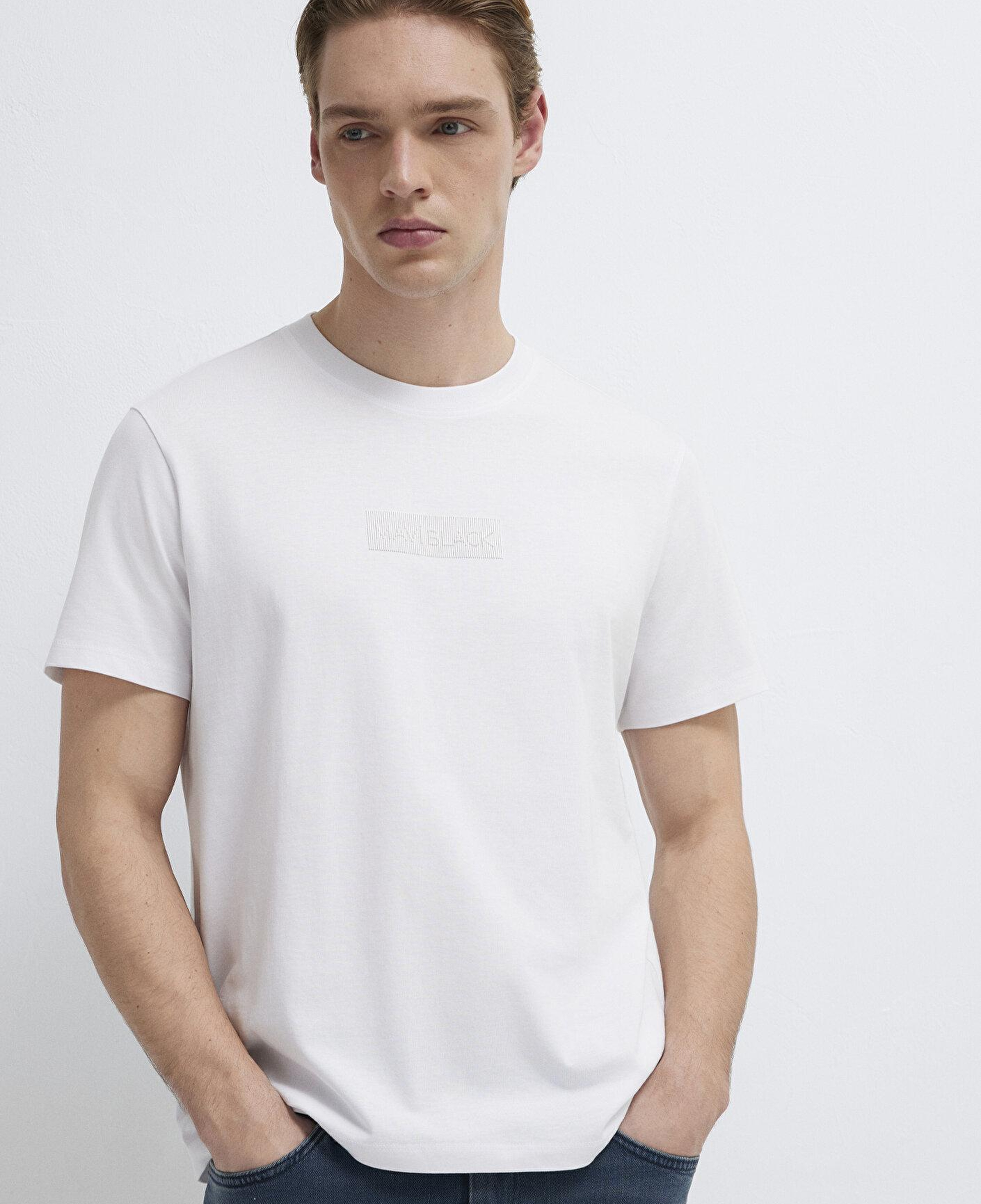 Mavi Mavi Black Baskılı Beyaz Tişört Regular Fit / Normal Kesim 0613270-620