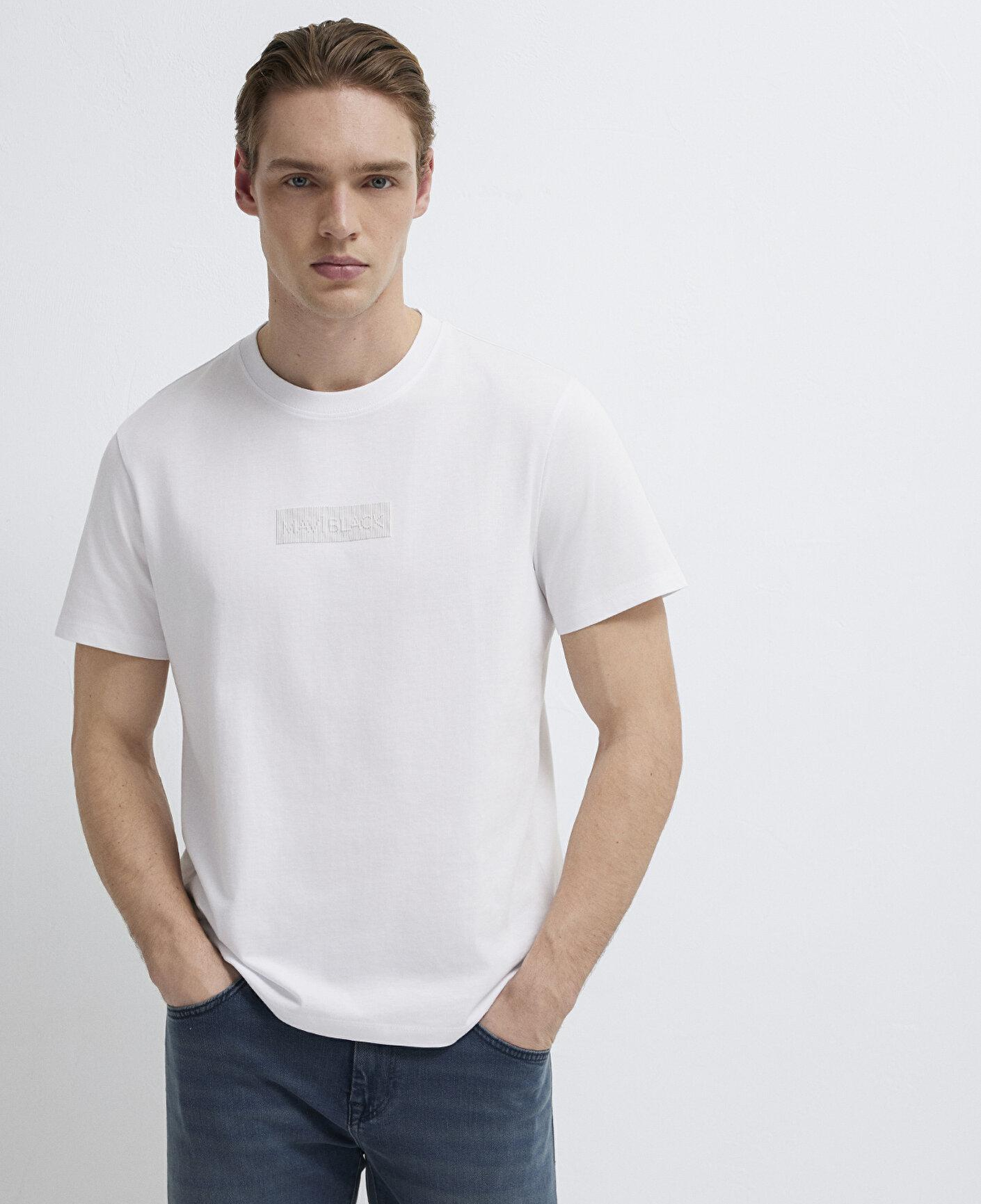 Mavi Mavi Black Baskılı Beyaz Tişört Regular Fit / Normal Kesim 0613270-620