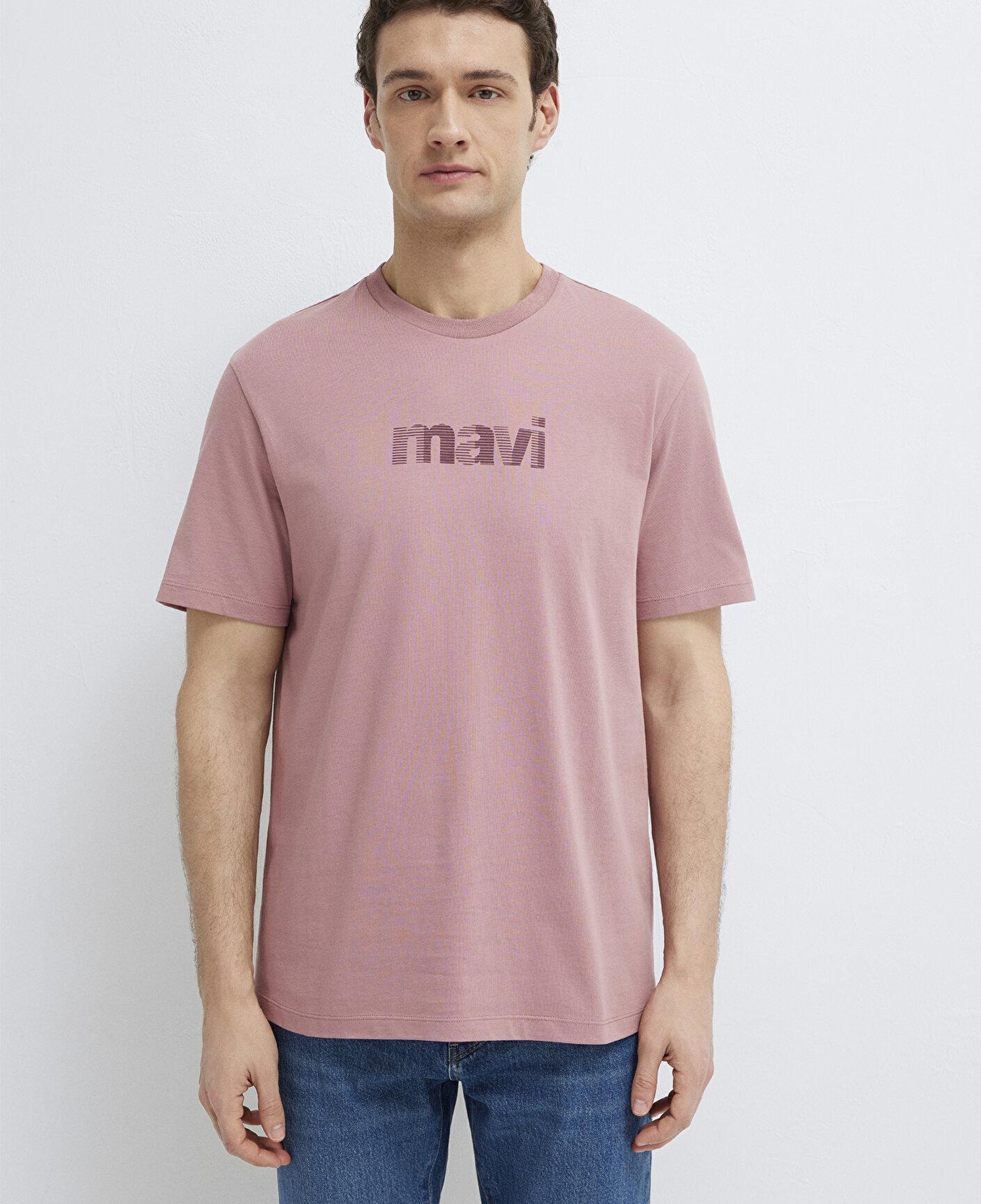 Mavi Mavi Logo Baskılı Pembe Tişört Regular Fit / Normal Kesim 0612936-70948