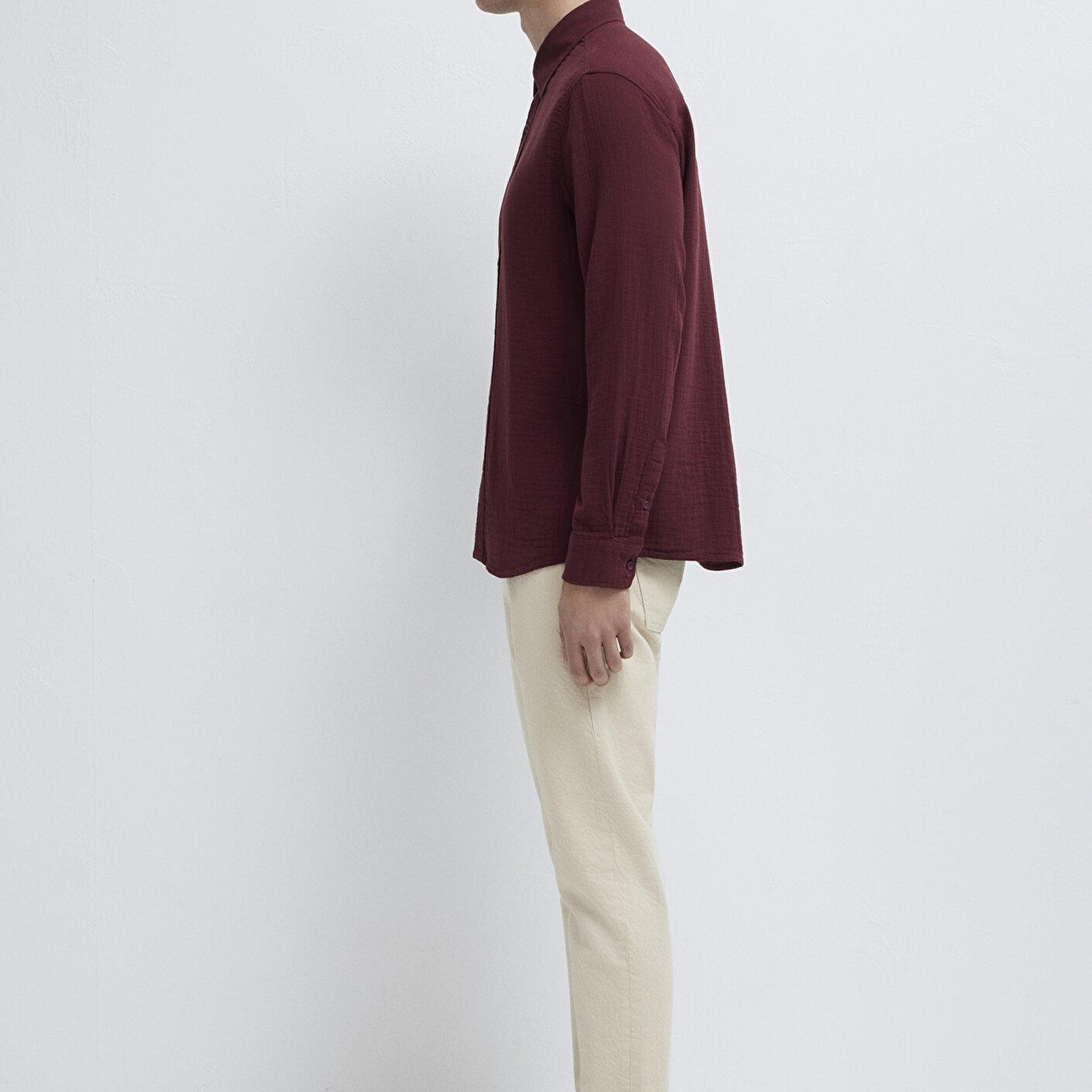 Mavi Bordo Gömlek Regular Fit / Normal Kesim 0211518-70426