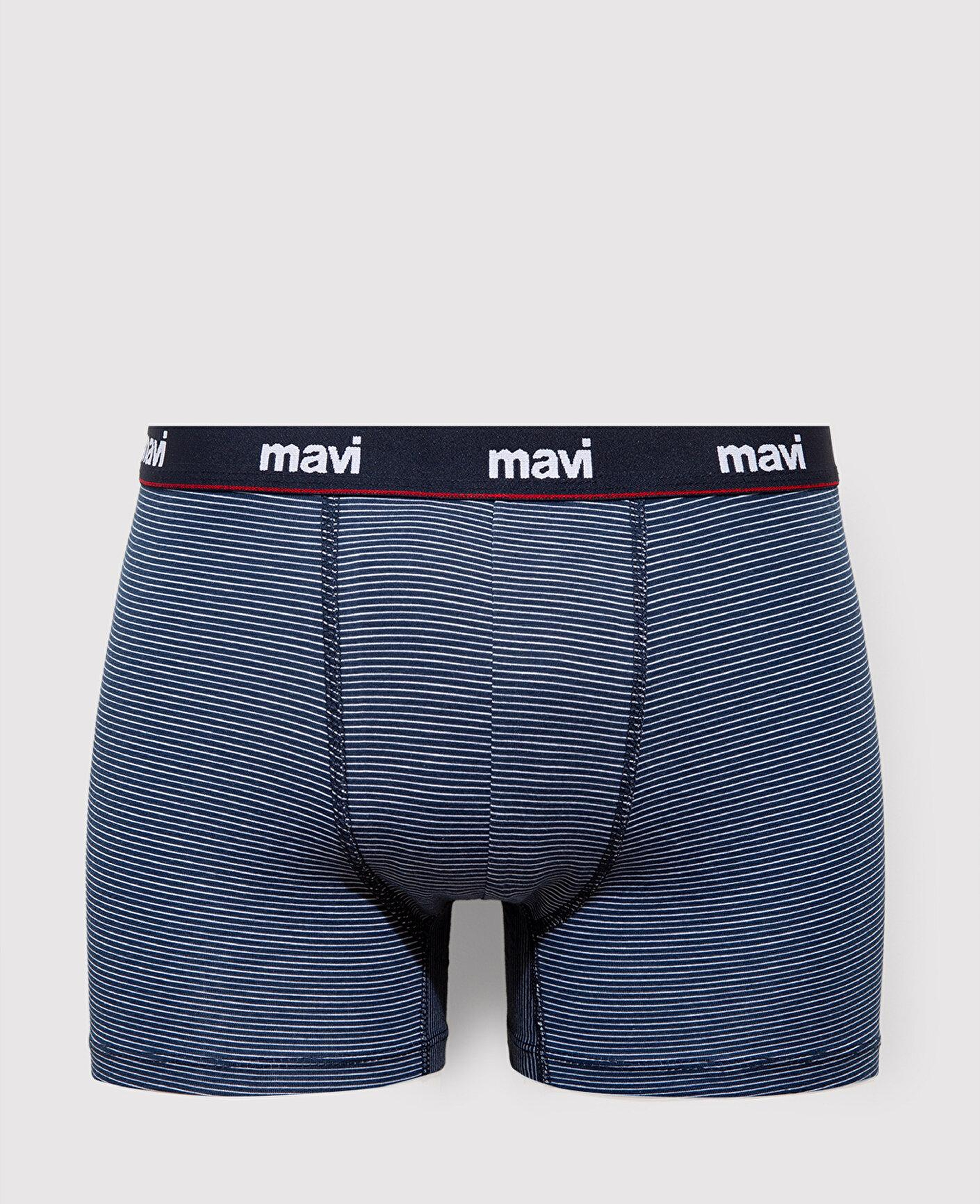 Mavi 3lü Baskılı Lacivert Boxer 0912348-30717