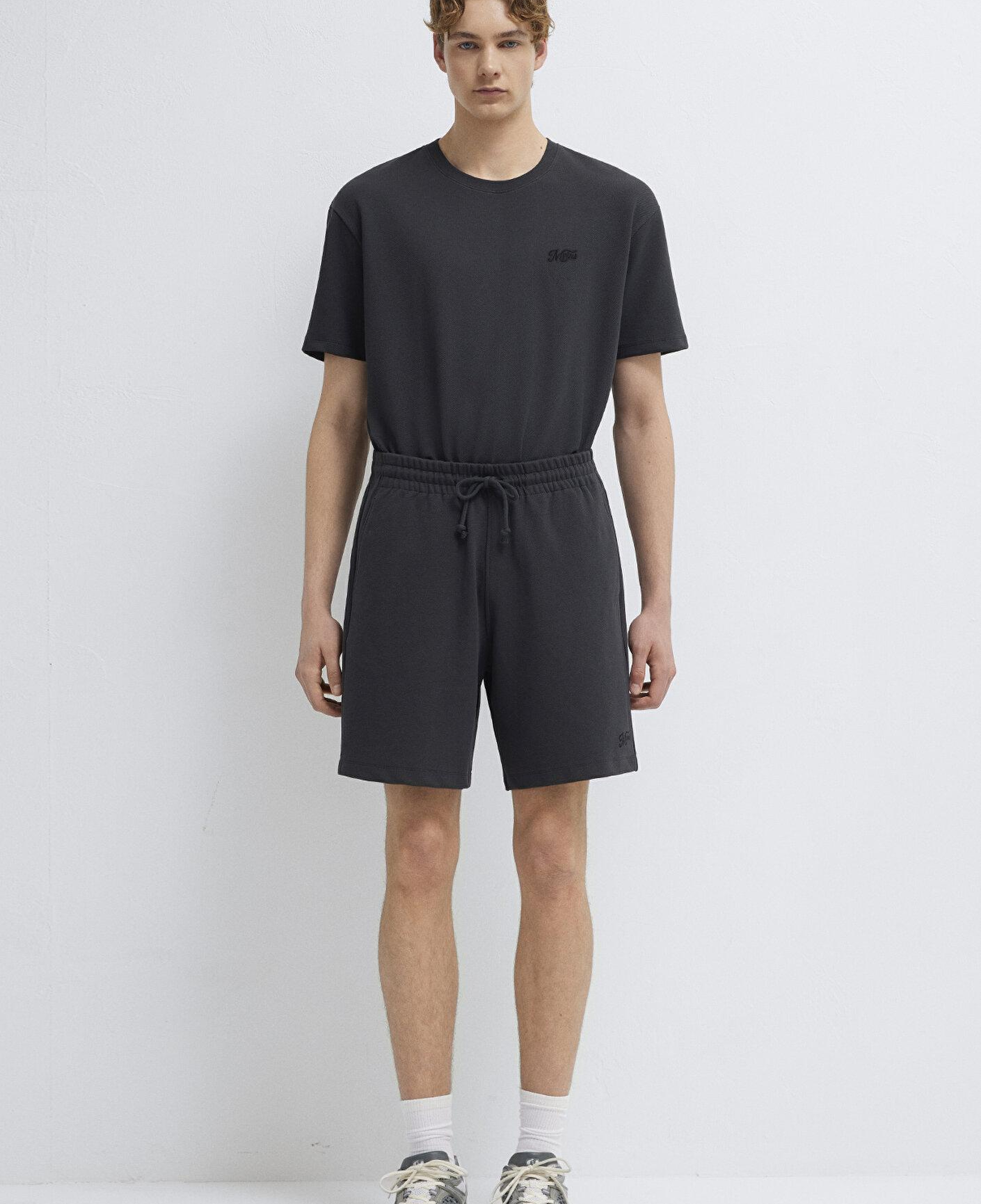 Mavi MVJNS Baskılı Antrasit Şort 0410340-70087
