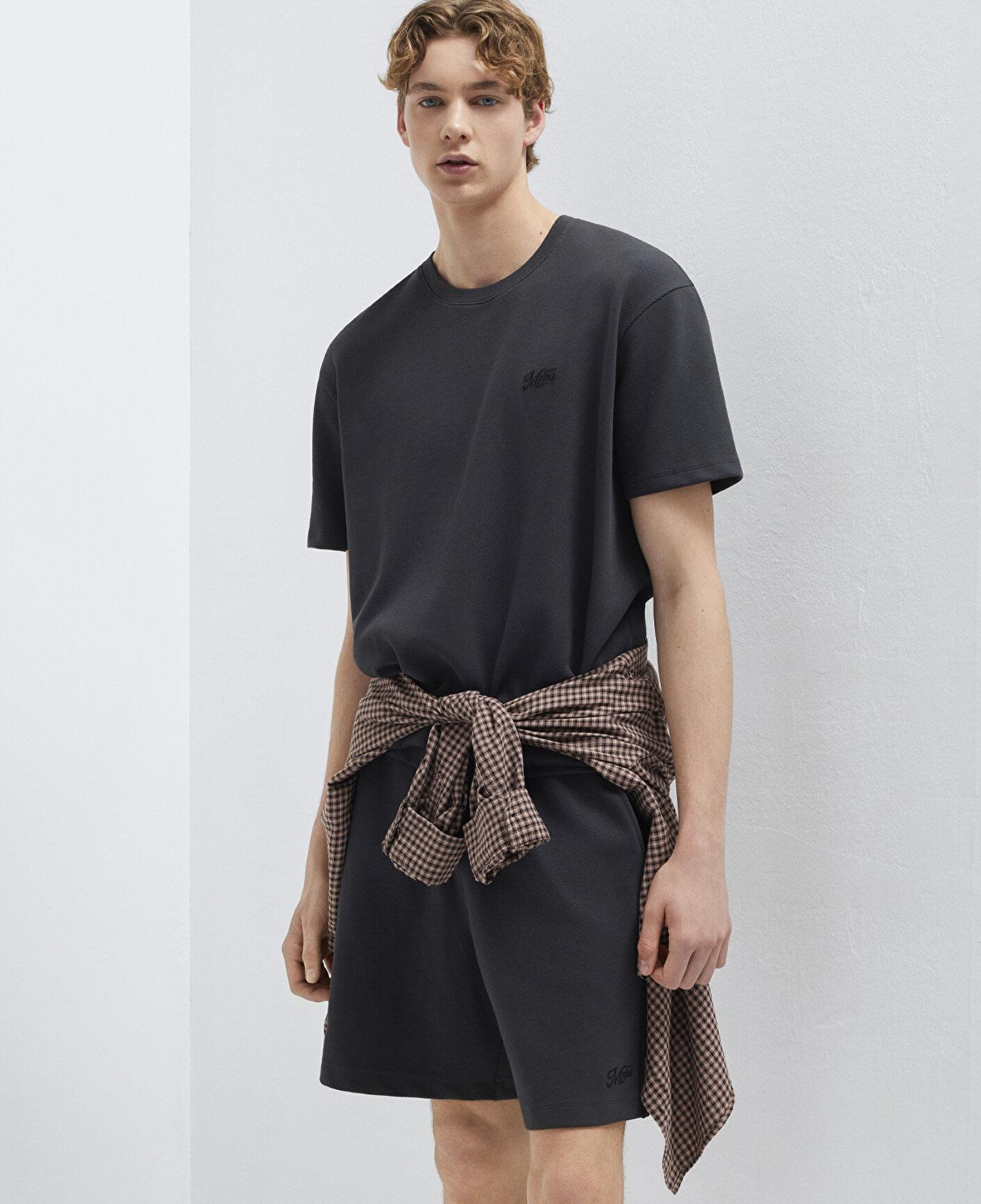 Mavi MVJNS Nakış Detaylı Mavi Tişört Relaxed Fit / Rahat Kesim 0613328-70087