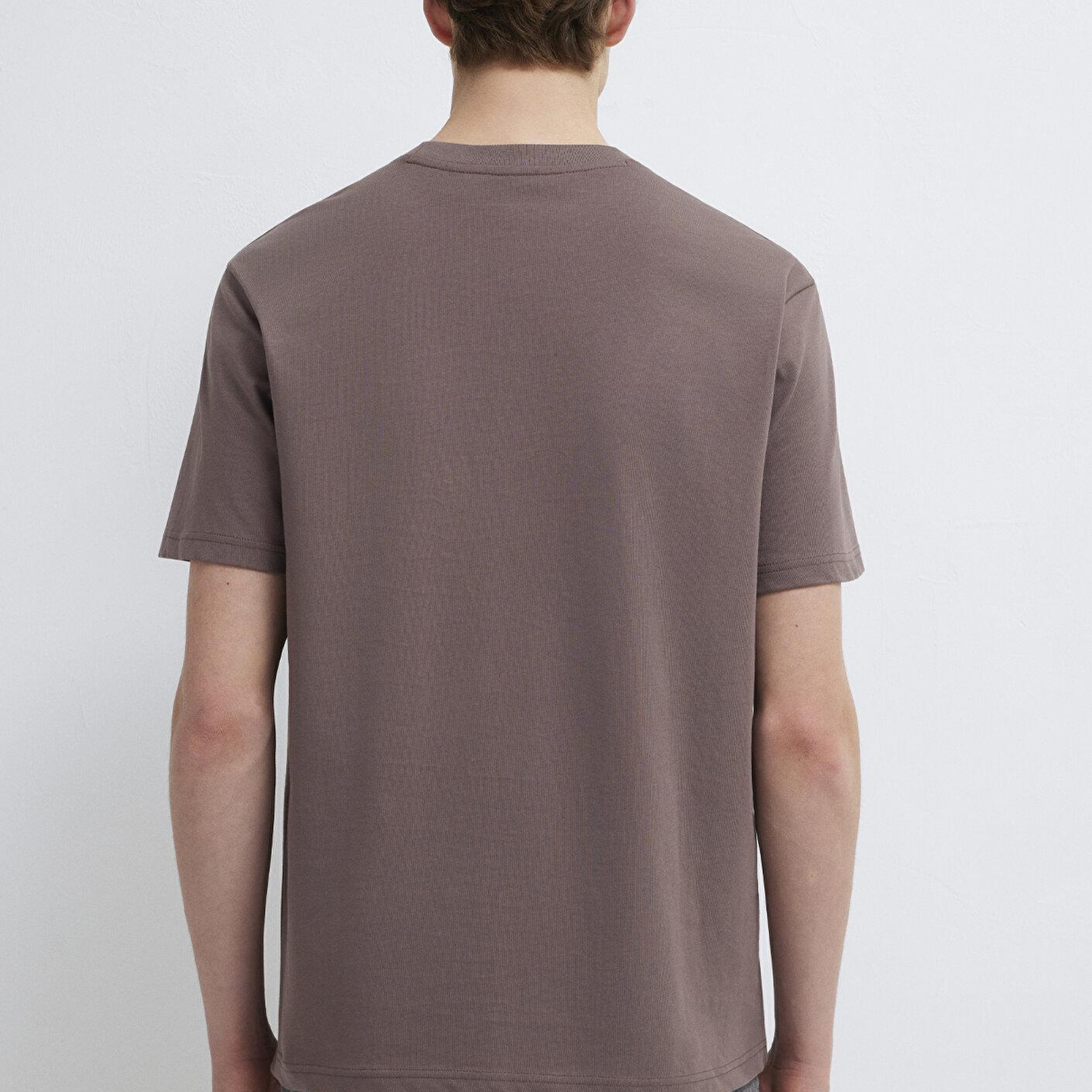 Mavi Mor Tişört Loose Fit / Bol Rahat Kesim 0612657-86683