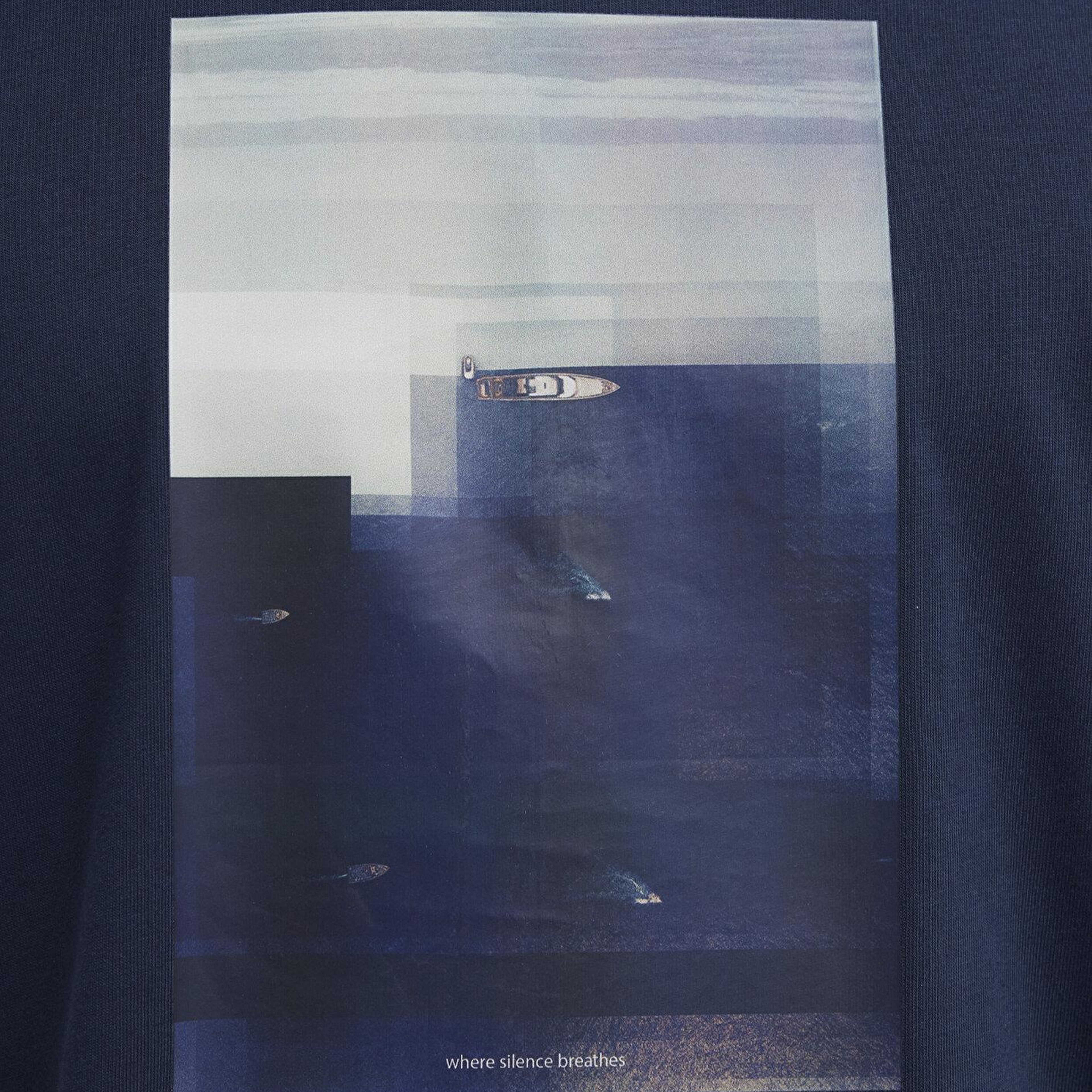 Mavi Baskılı Lacivert Tişört Loose Fit / Bol Rahat Kesim 0613602-86623