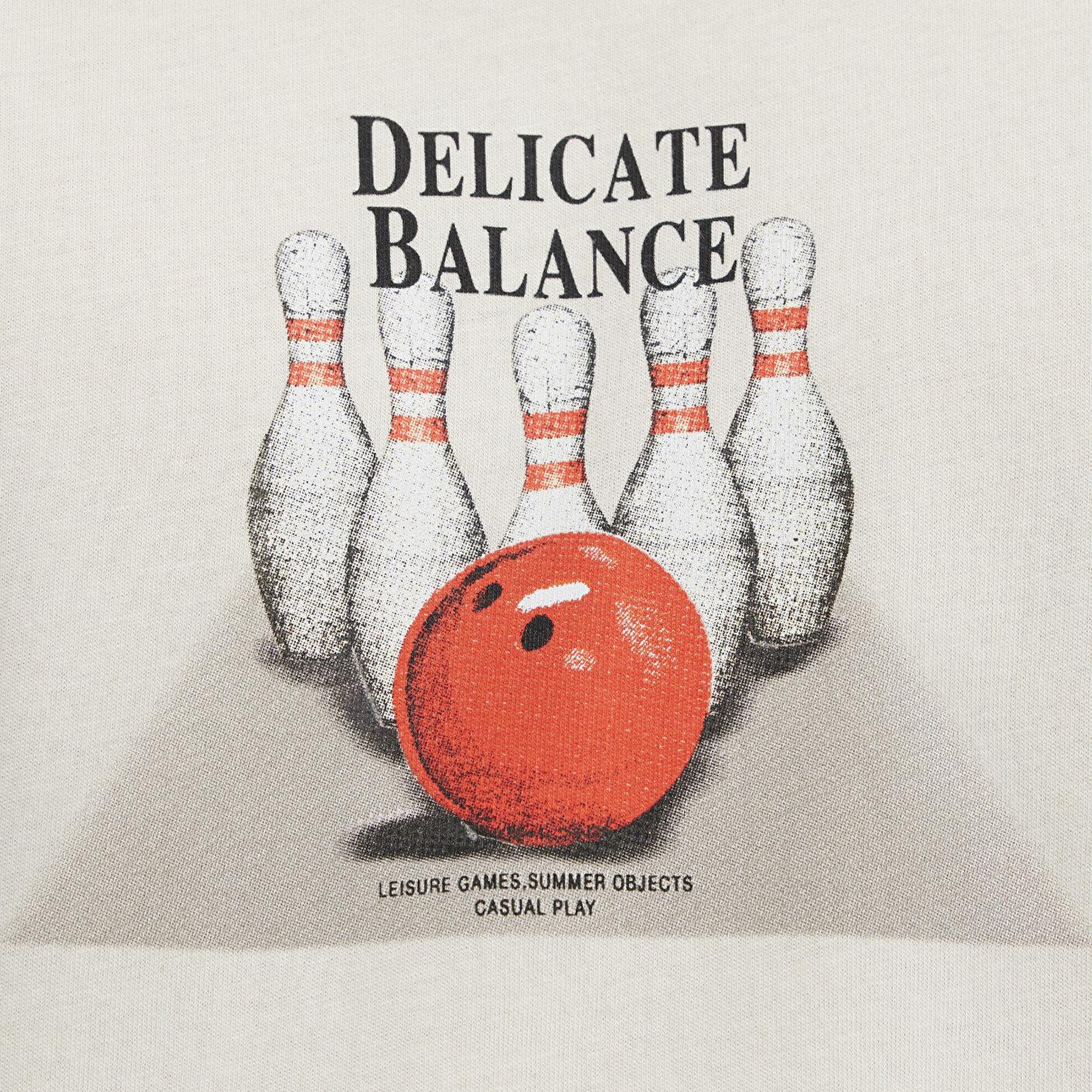 Mavi Bilardo Baskılı Bej Tişört Loose Fit / Bol Rahat Kesim 0613634-70134