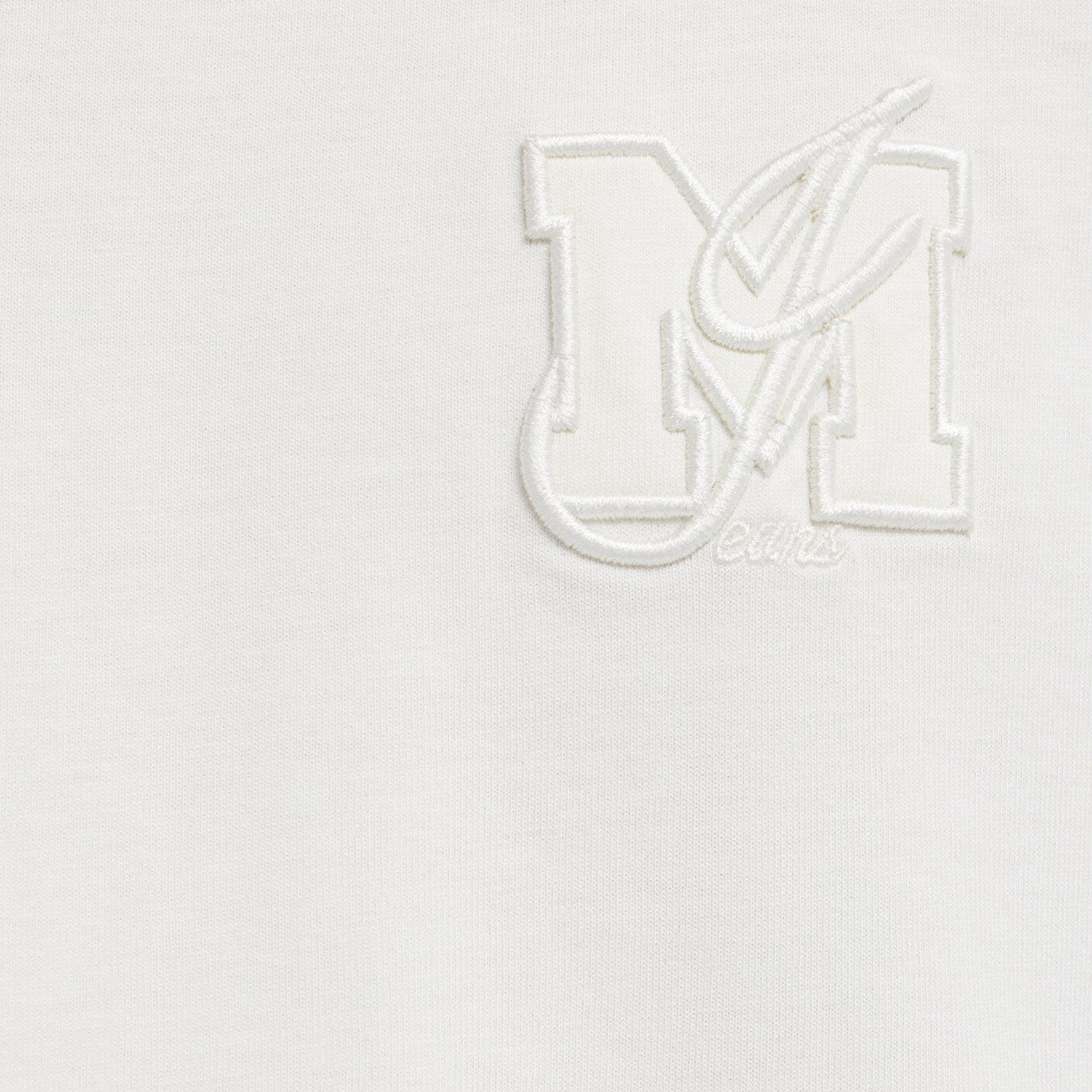 Mavi MJ Logo Detaylı Ekru Tişört Loose Fit / Bol Rahat Kesim 0612885-70057