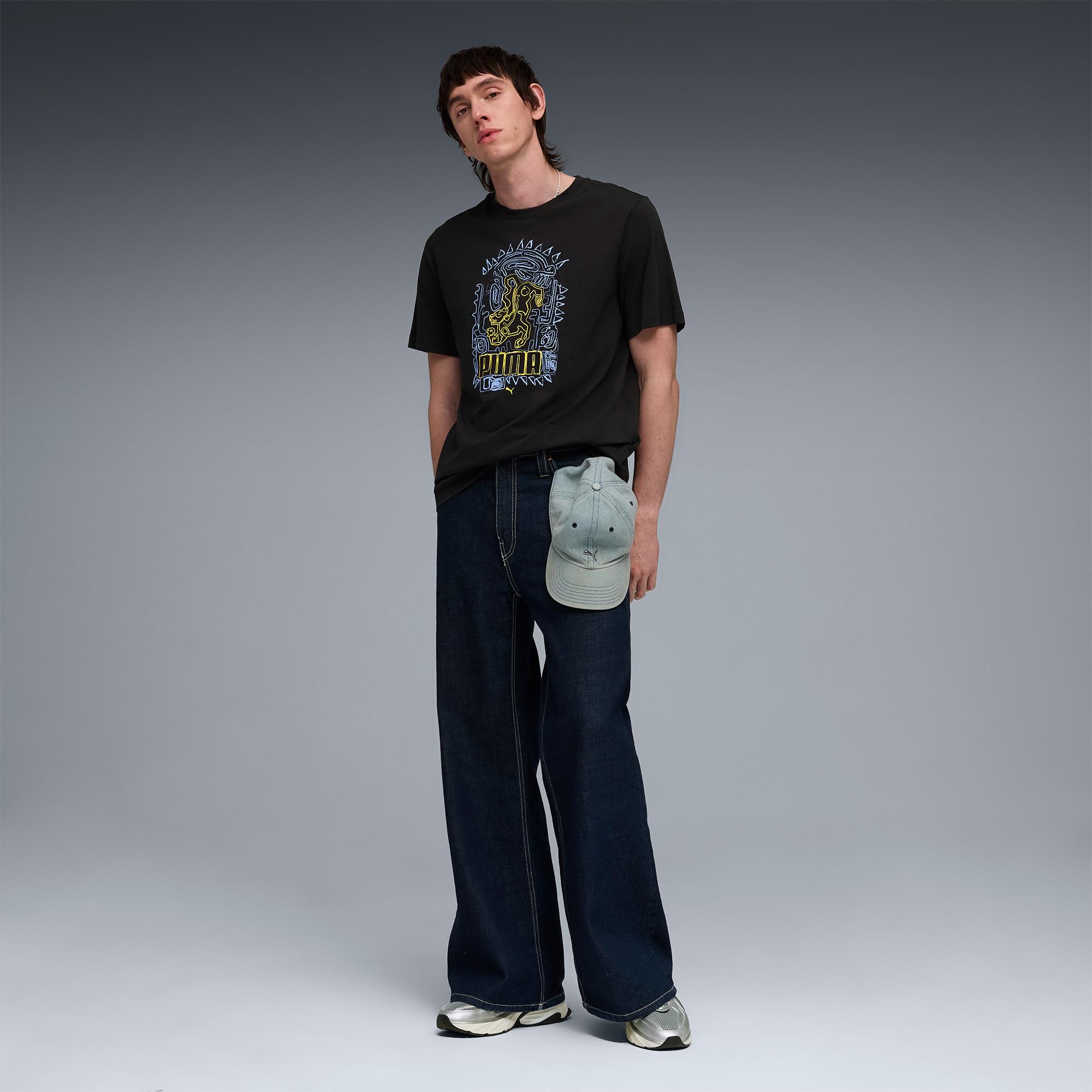 Puma Graphic  Erkek Siyah T-Shirt