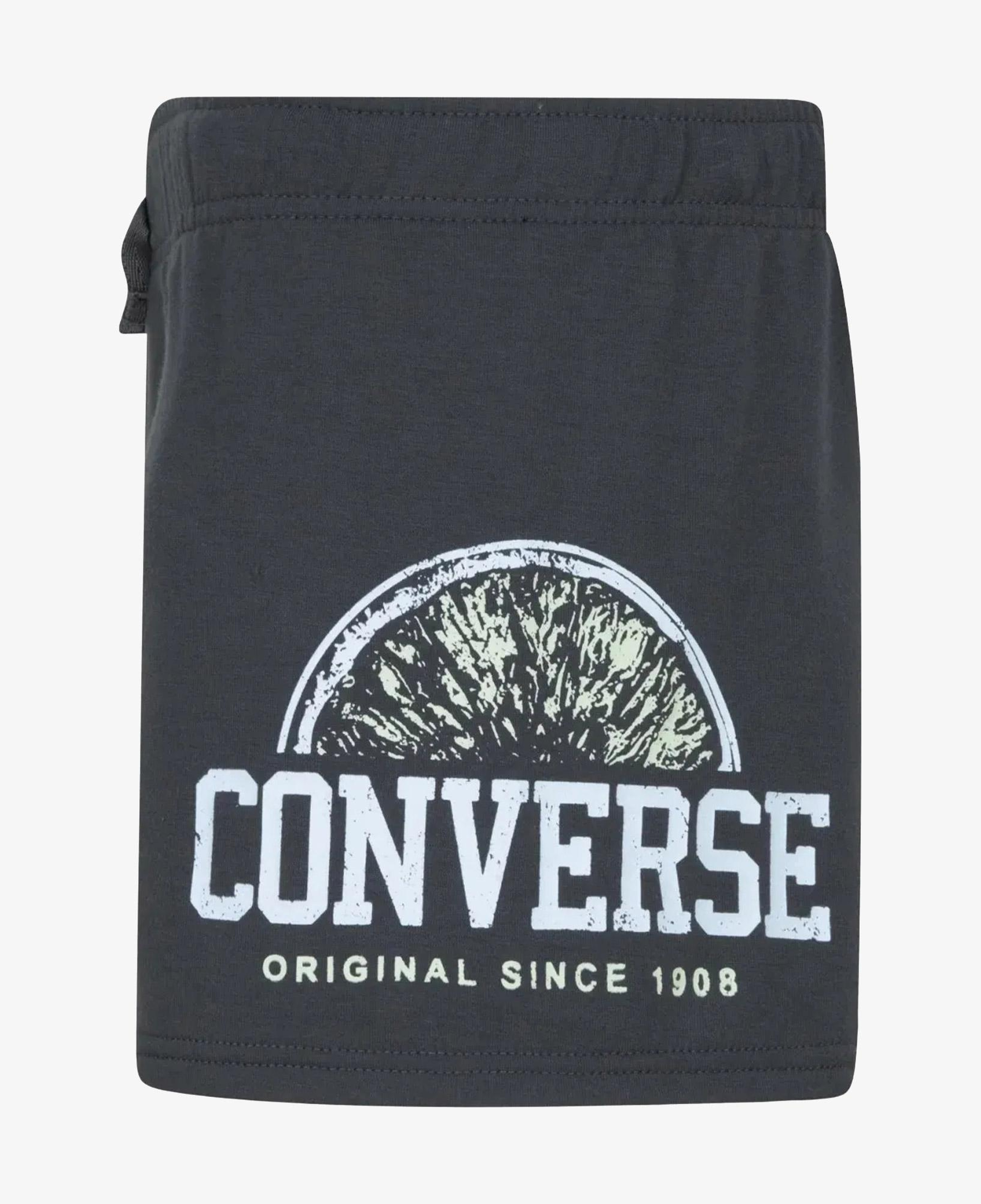 Converse Graphic Knit Çocuk Siyah Şort
