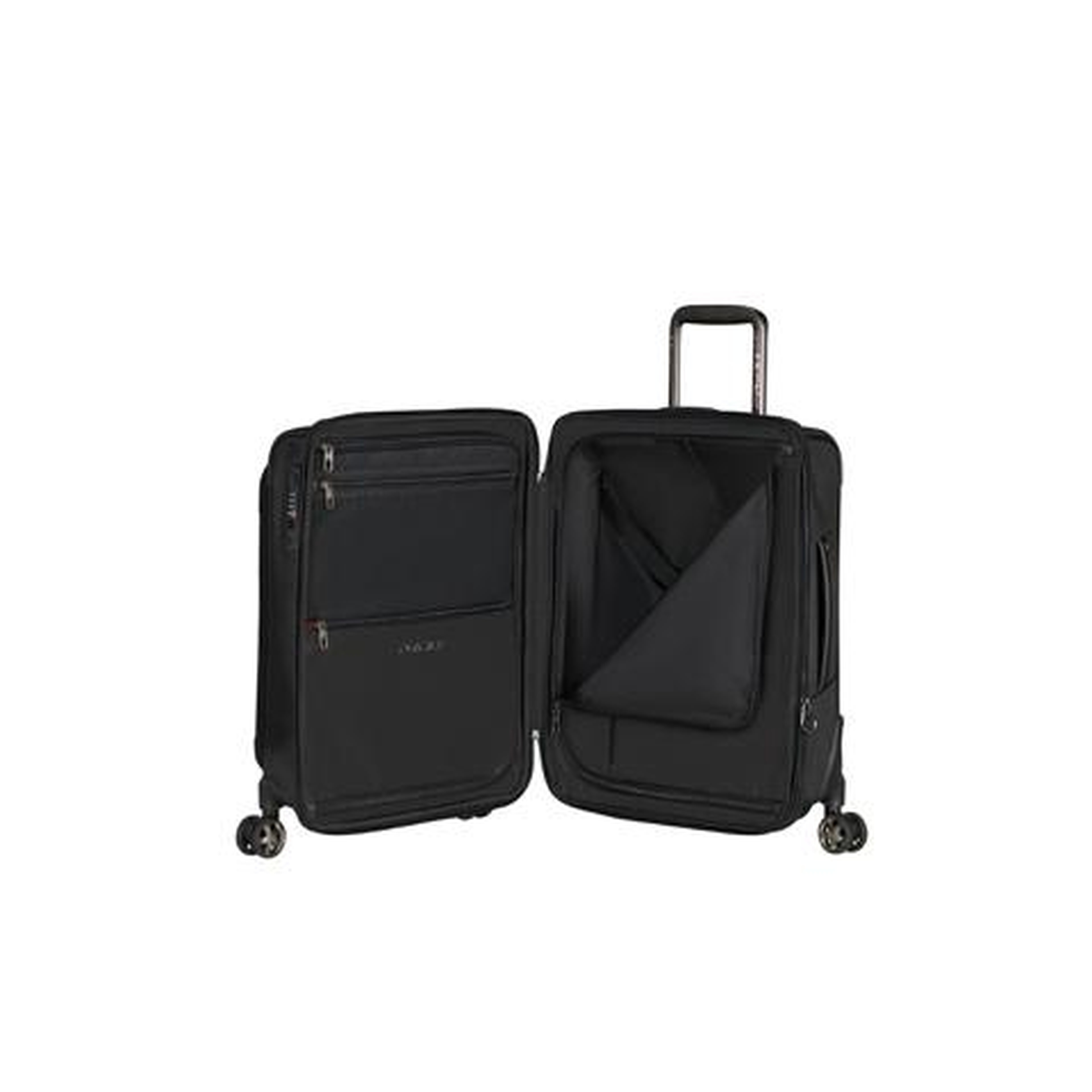 Samsonite Siyah Pro-Dlx-6 Spinner - Körüklü 4 Tekerlekli Kabin Boy Valiz 55 cm