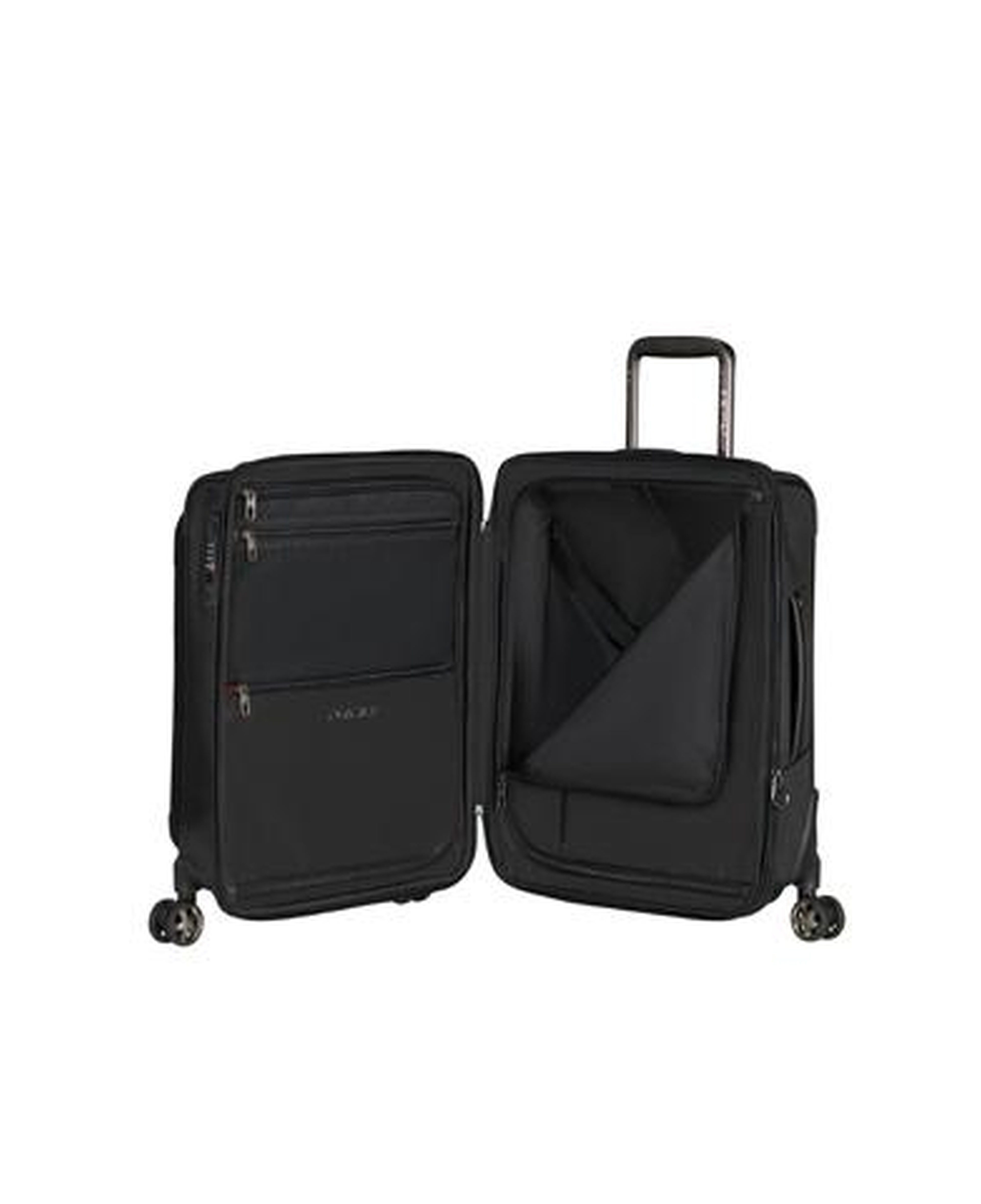 Samsonite Siyah Pro-Dlx-6 Spinner - Körüklü 4 Tekerlekli Kabin Boy Valiz 55 cm