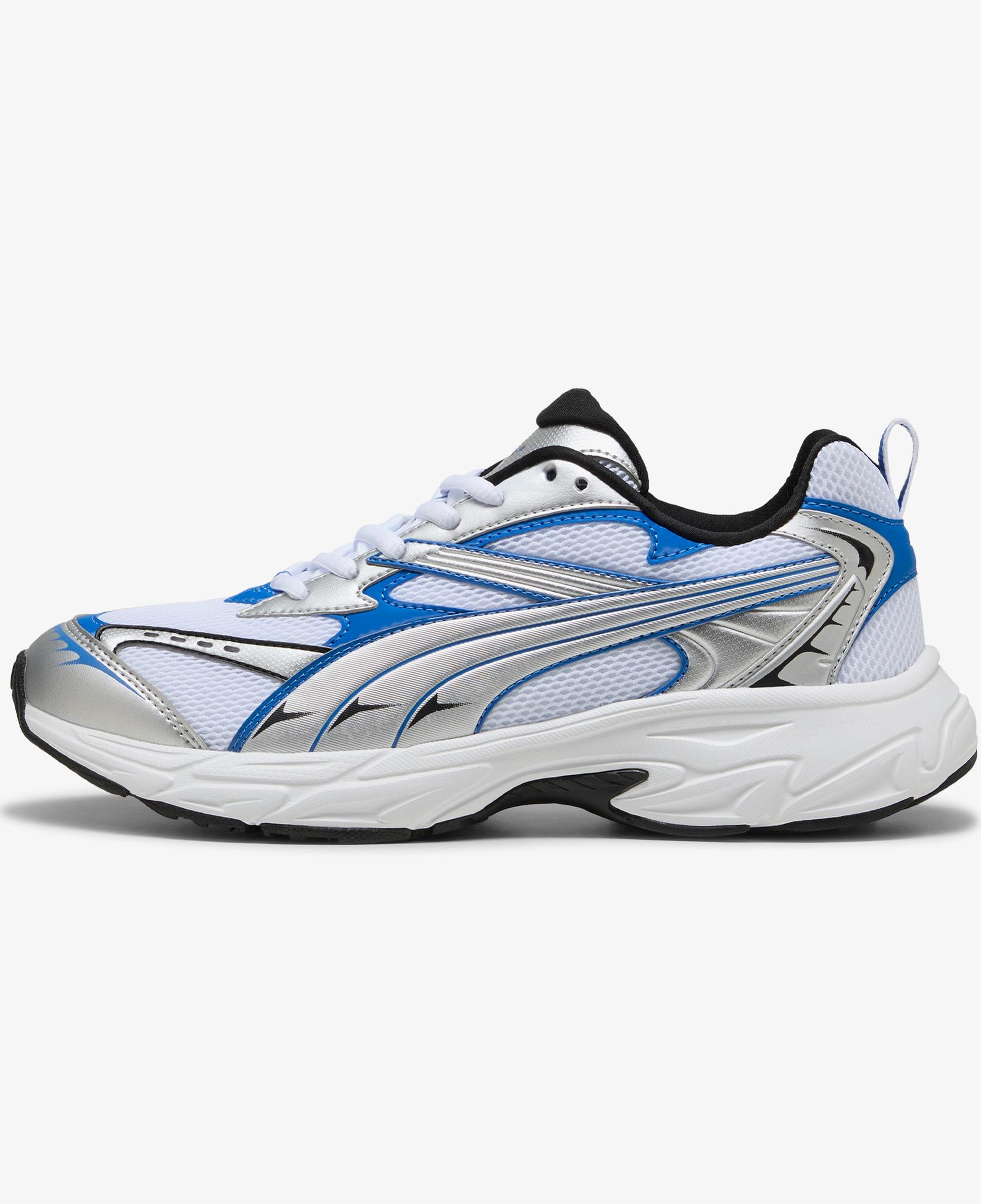 Puma Morphic Unisex Mavi Detaylı Beyaz Spor Ayakkabı