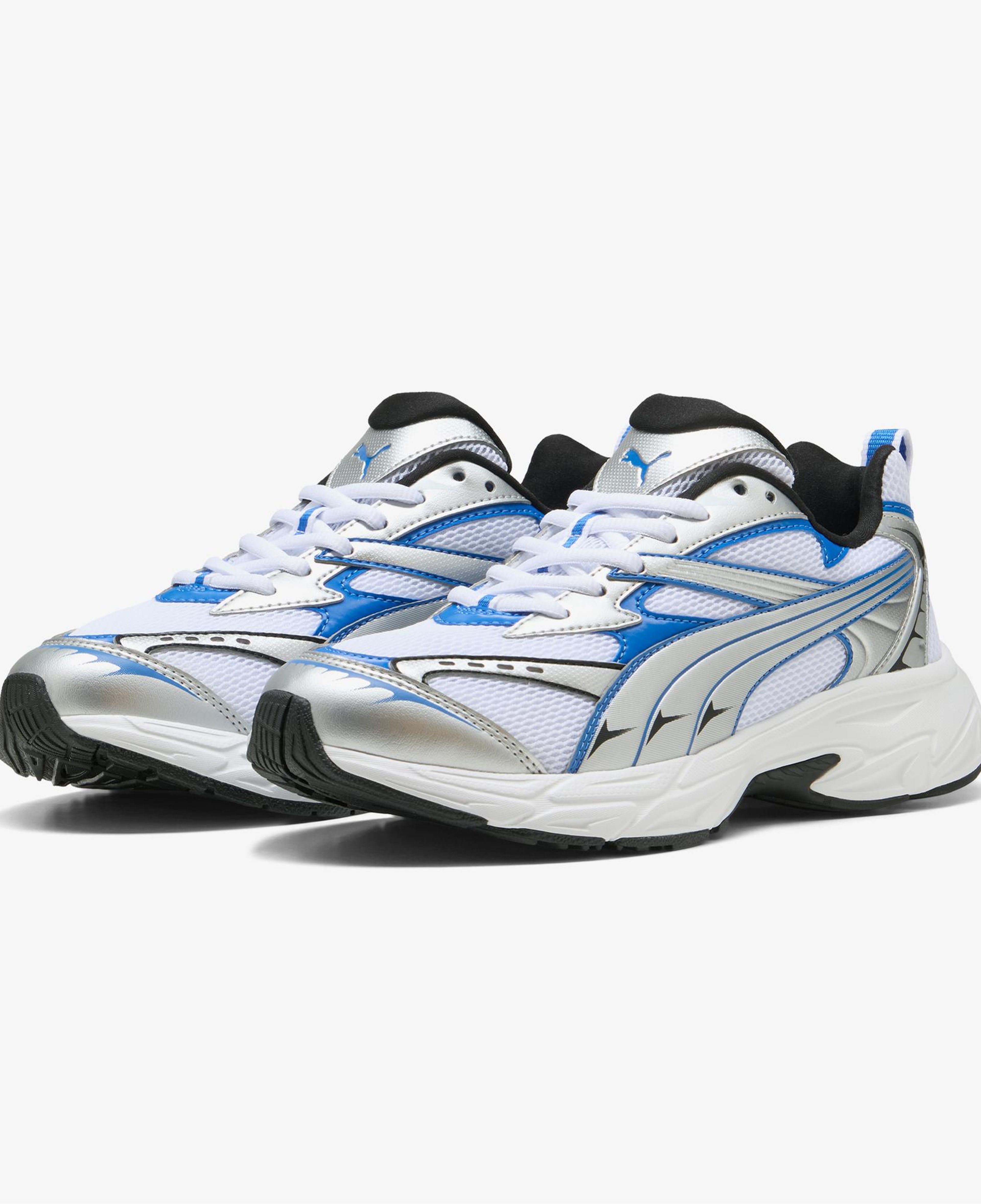Puma Morphic Unisex Mavi Detaylı Beyaz Spor Ayakkabı