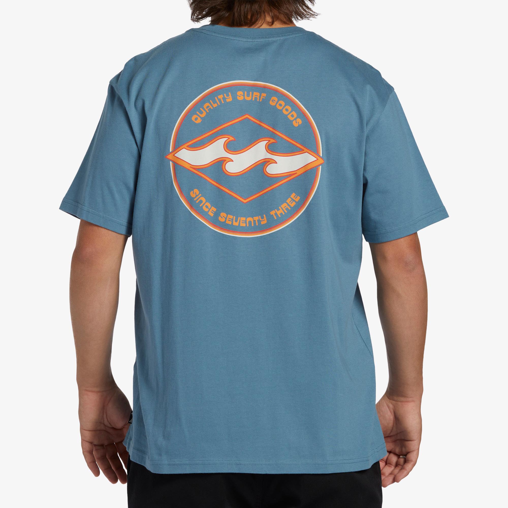 Billabong Rotor Diamond Erkek Mavi Günlük T-Shirt