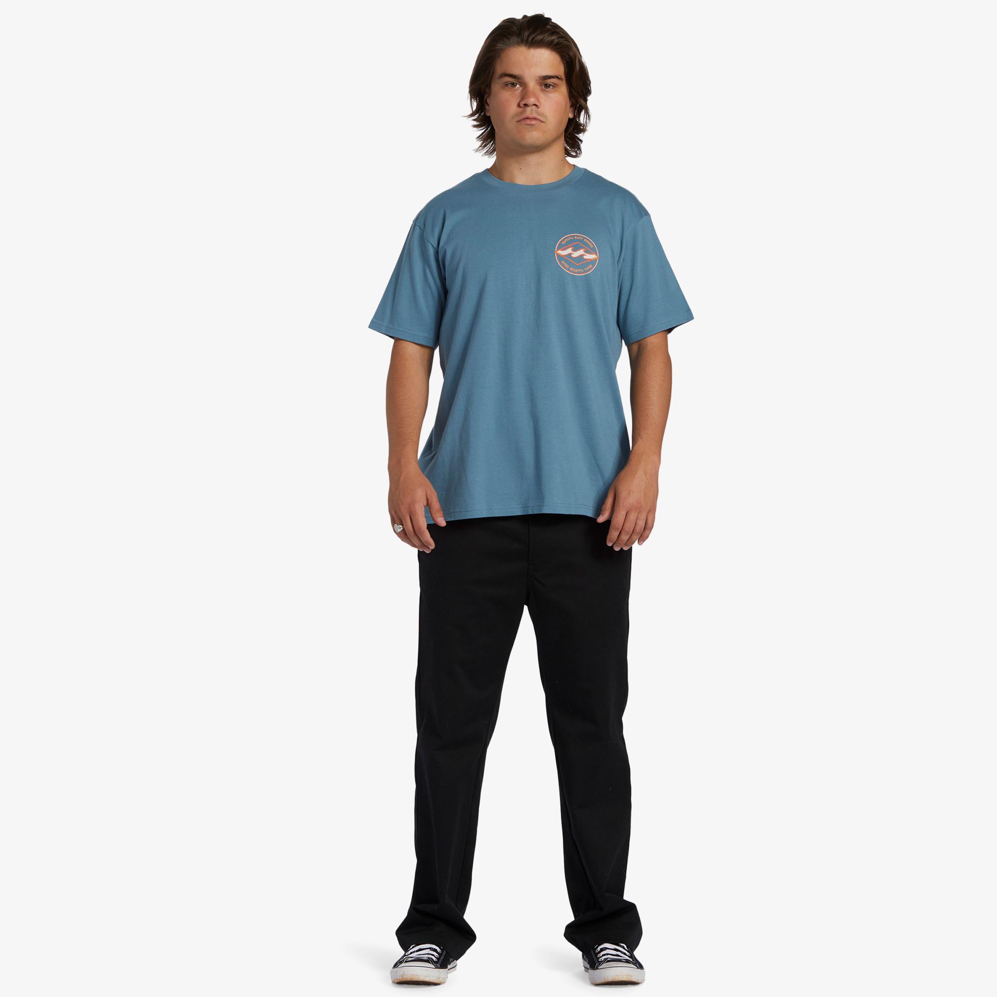 Billabong Rotor Diamond Erkek Mavi Günlük T-Shirt