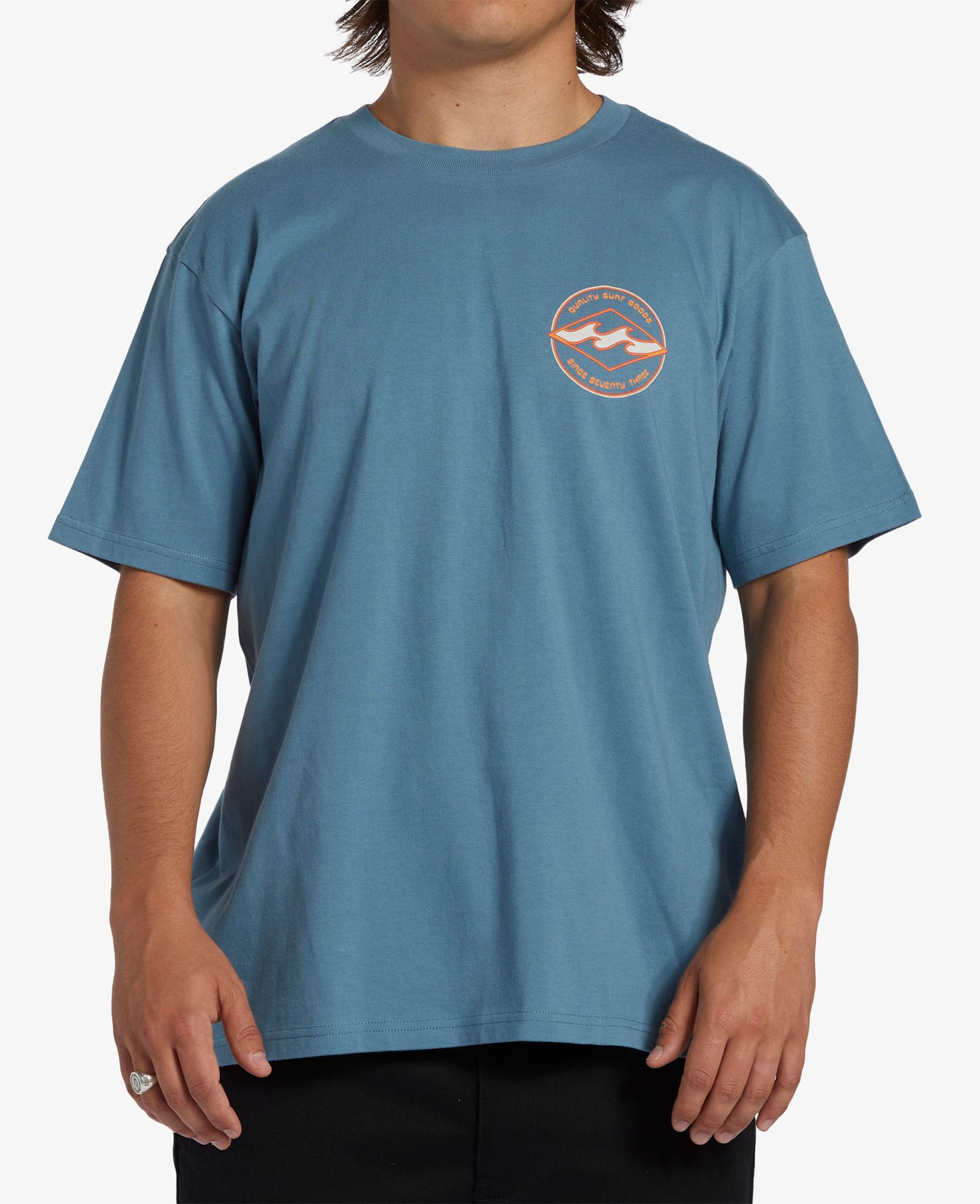 Billabong Rotor Diamond Erkek Mavi Günlük T-Shirt