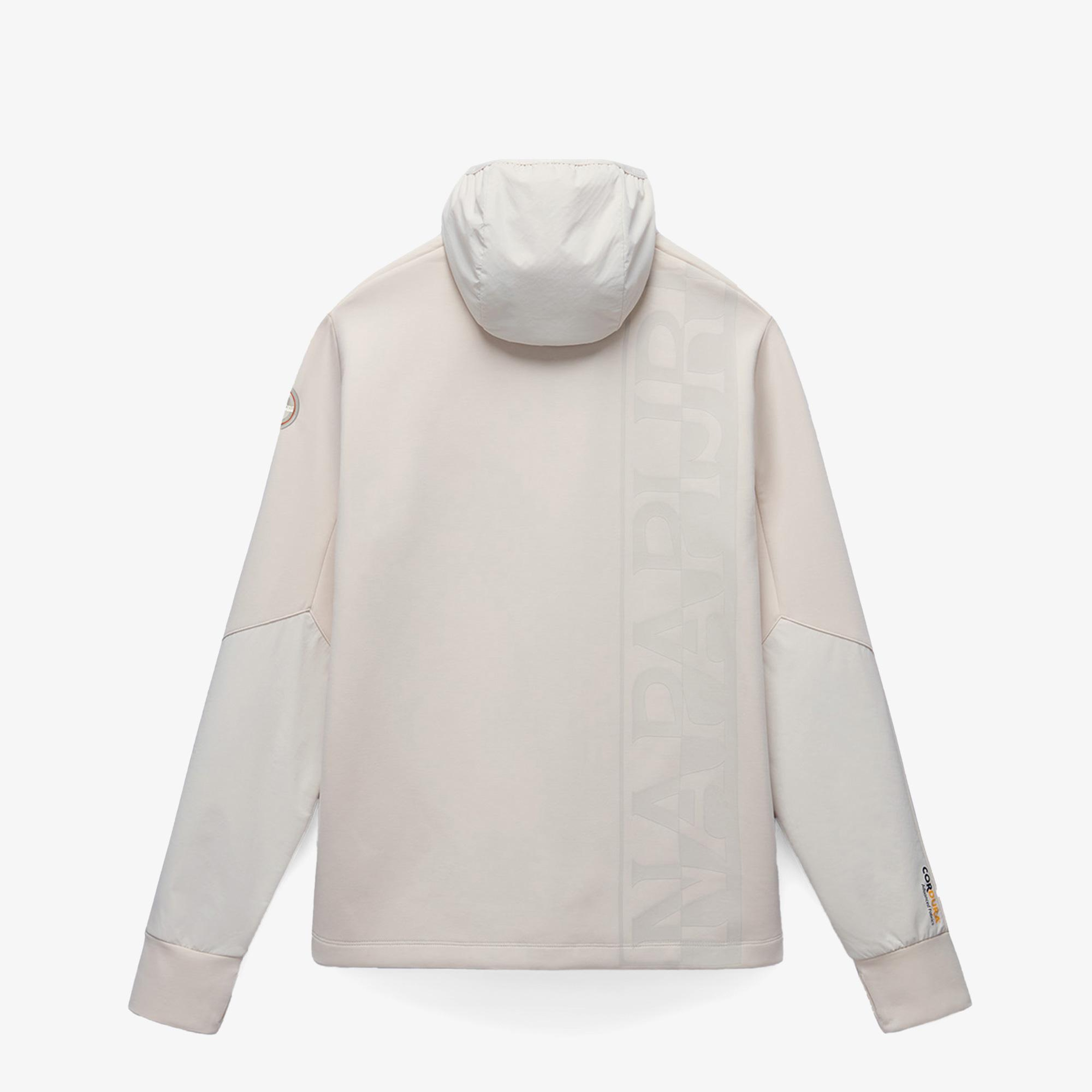 Napapijri Lys Full-Zip Erkek Beyaz Sweatshirt
